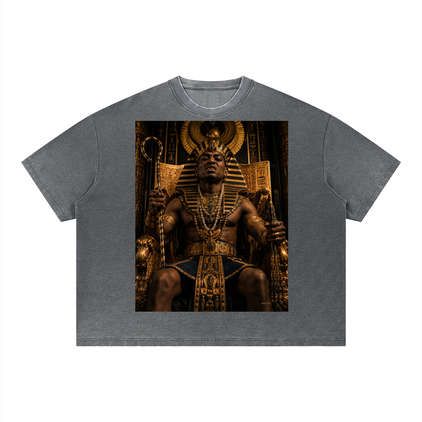 Unisex Vintage Wash Sunfade Boxy Waffle T-Shirt