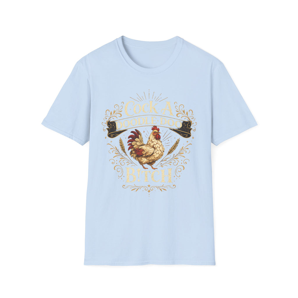 Cock A Doodle Doo T-Shirt — Funny Rooster Farmyard Graphic Tee
