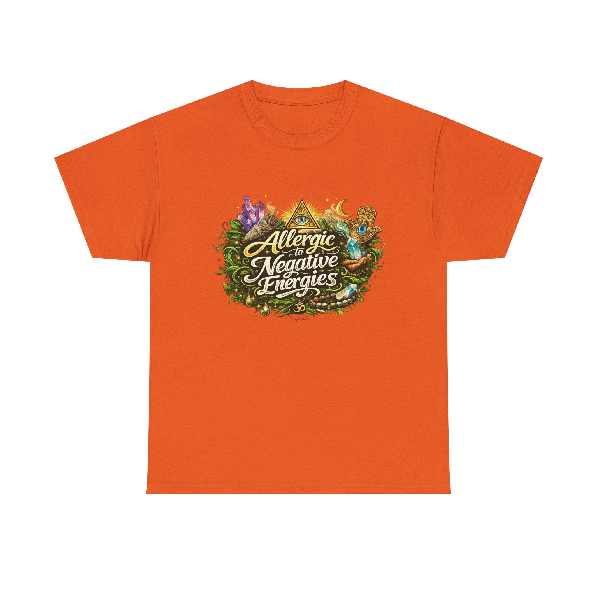 T‑Shirt — "Allergic to Negative Energies" Spiritual Graphic Tee