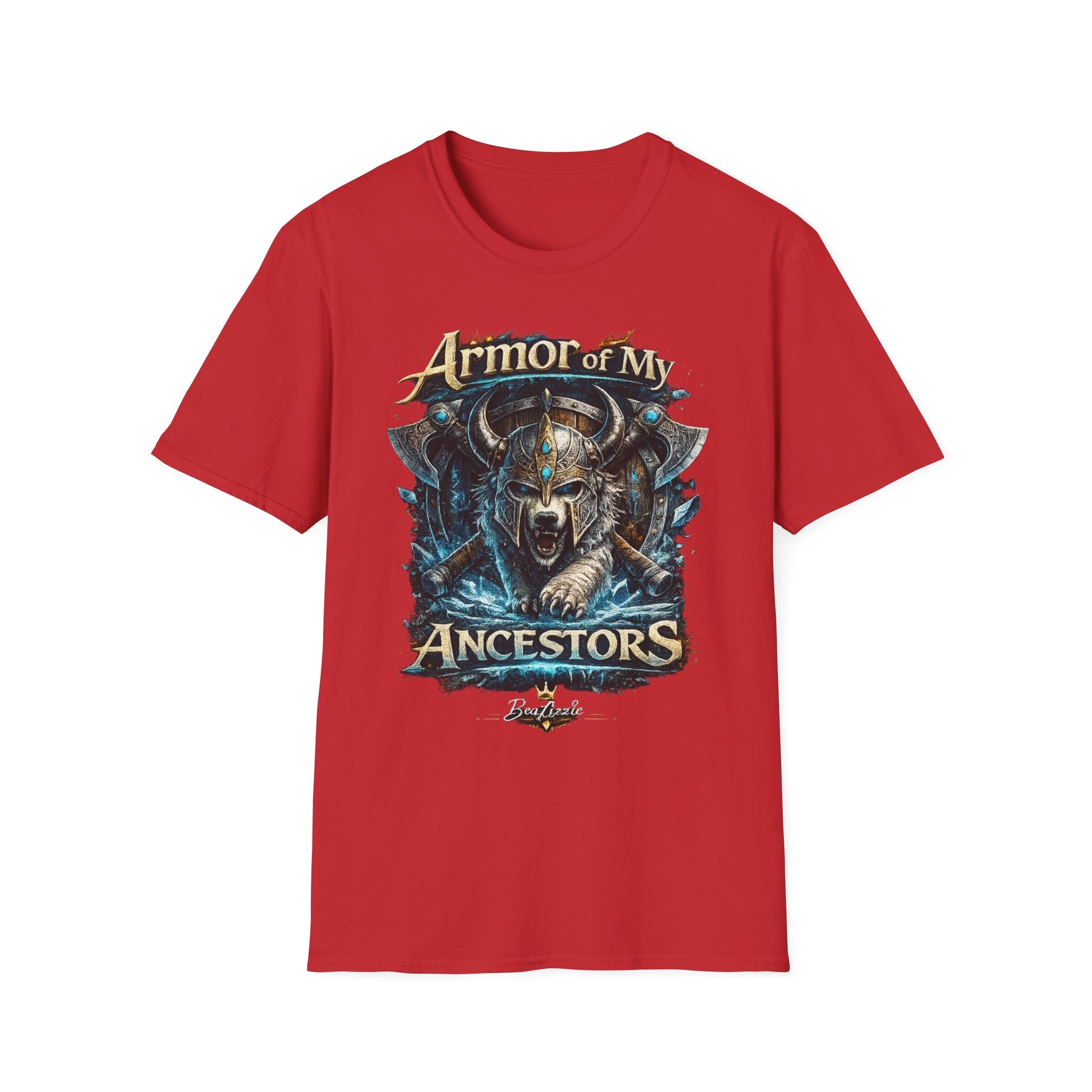 Armor of My Ancestors T-Shirt — Viking Warrior Shield Graphic Tee