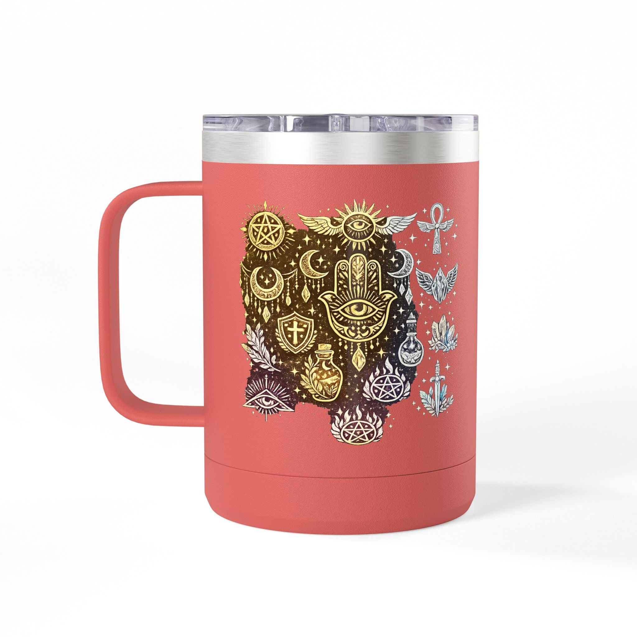 Skull & Anchors 15oz Insulated Coffee Mug Tumbler — Nautical Gothic