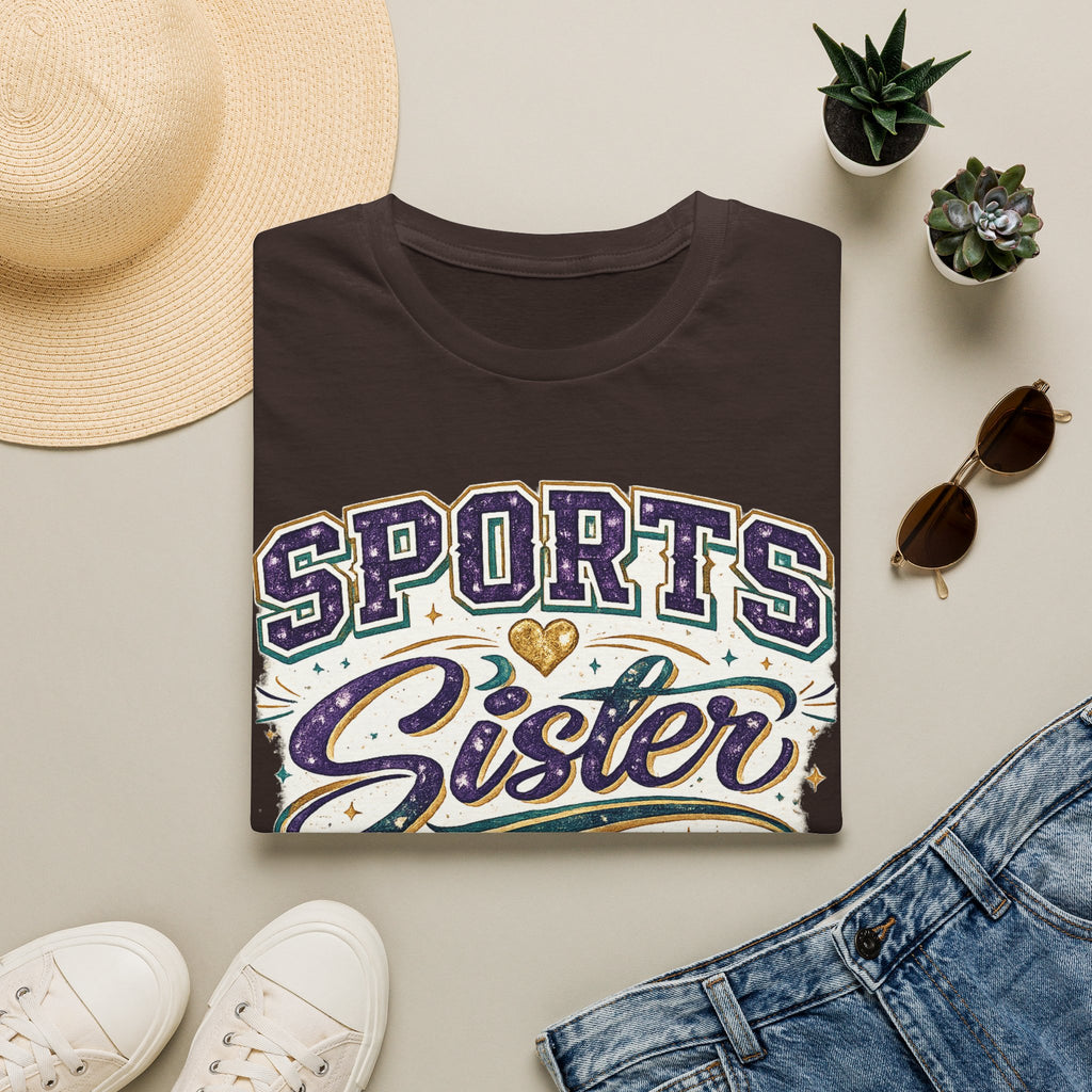 Sports Sister T-Shirt — Cheerful Athletic Sibling Tee