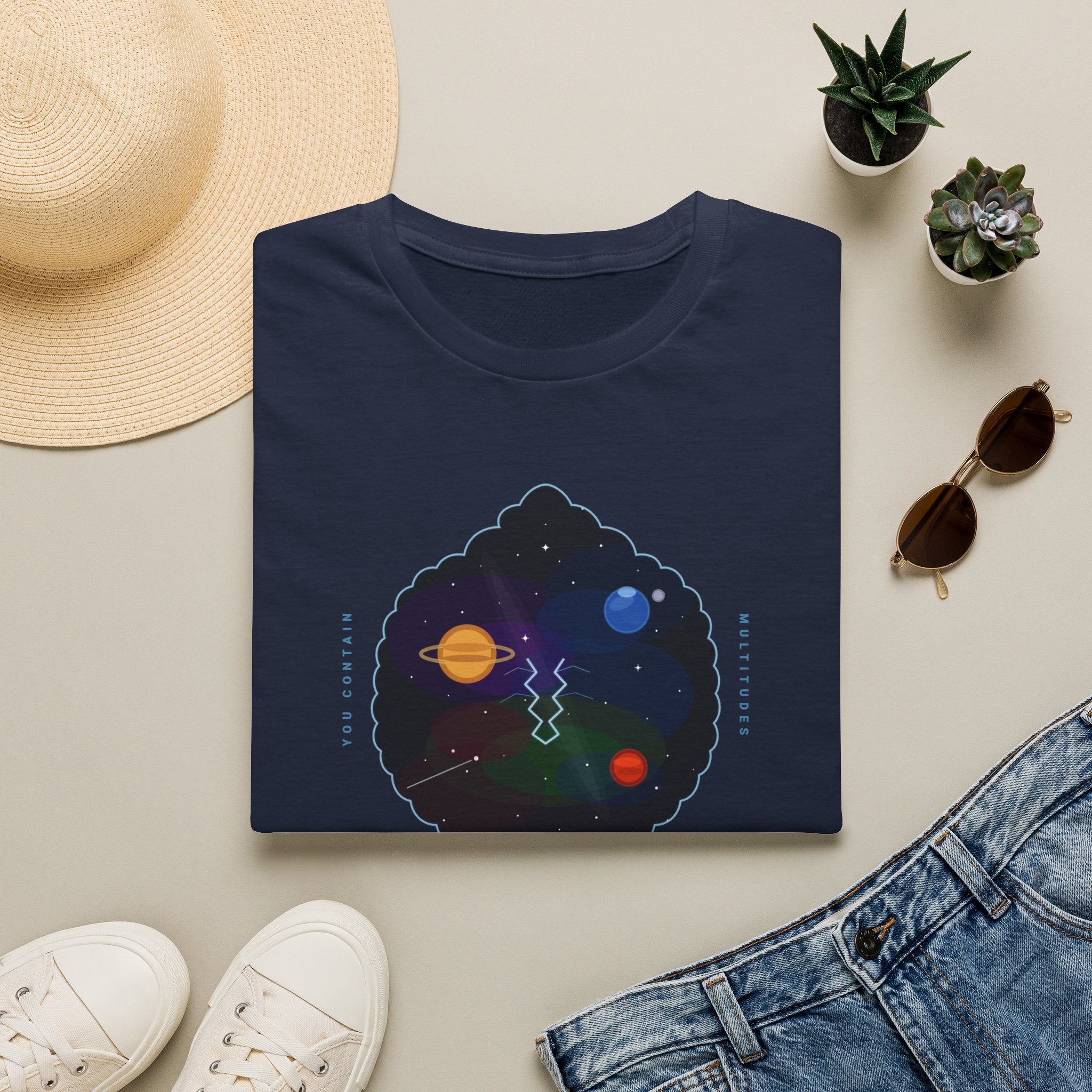 Galaxy Graphic T‑Shirt — 'Making Stardust' Cosmic Planet Tee