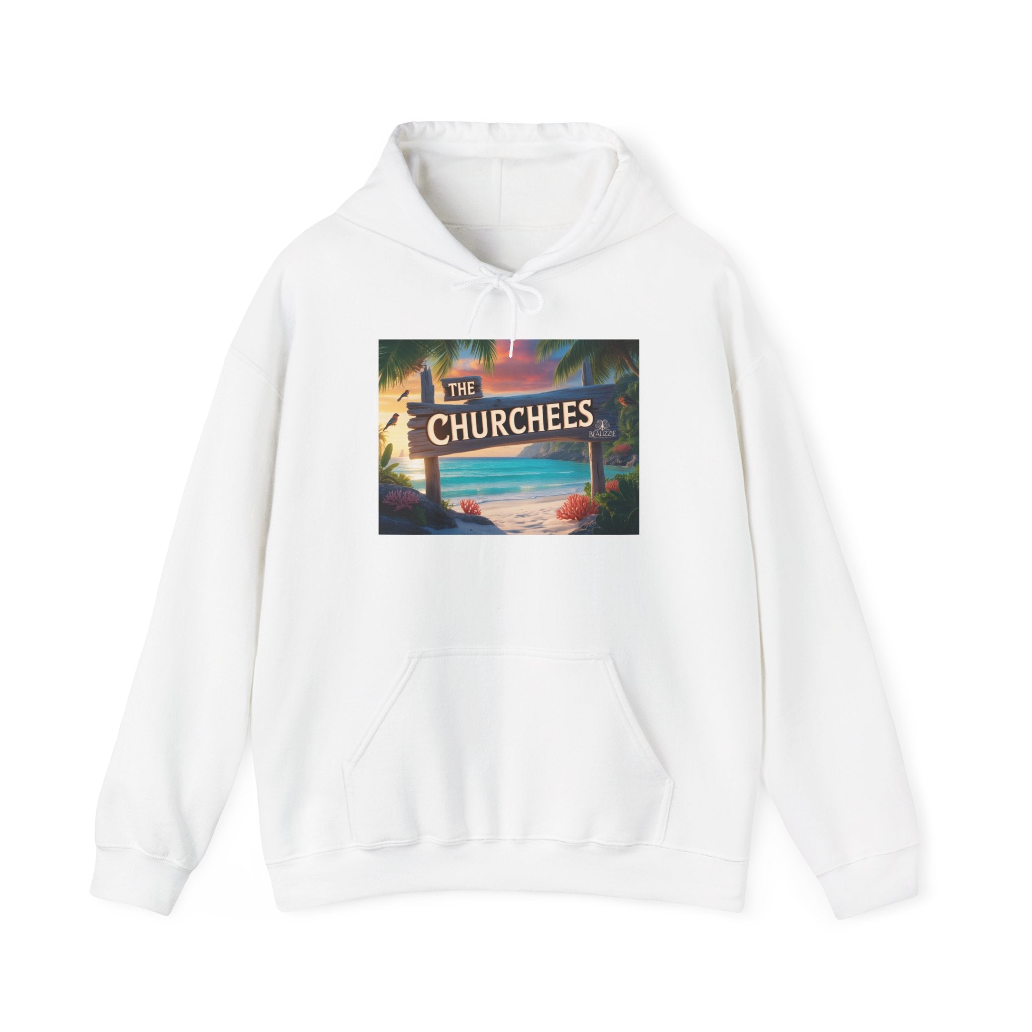 Le sweat à capuche Churchees Retro Beach – Sweat-shirt graphique surf vintage