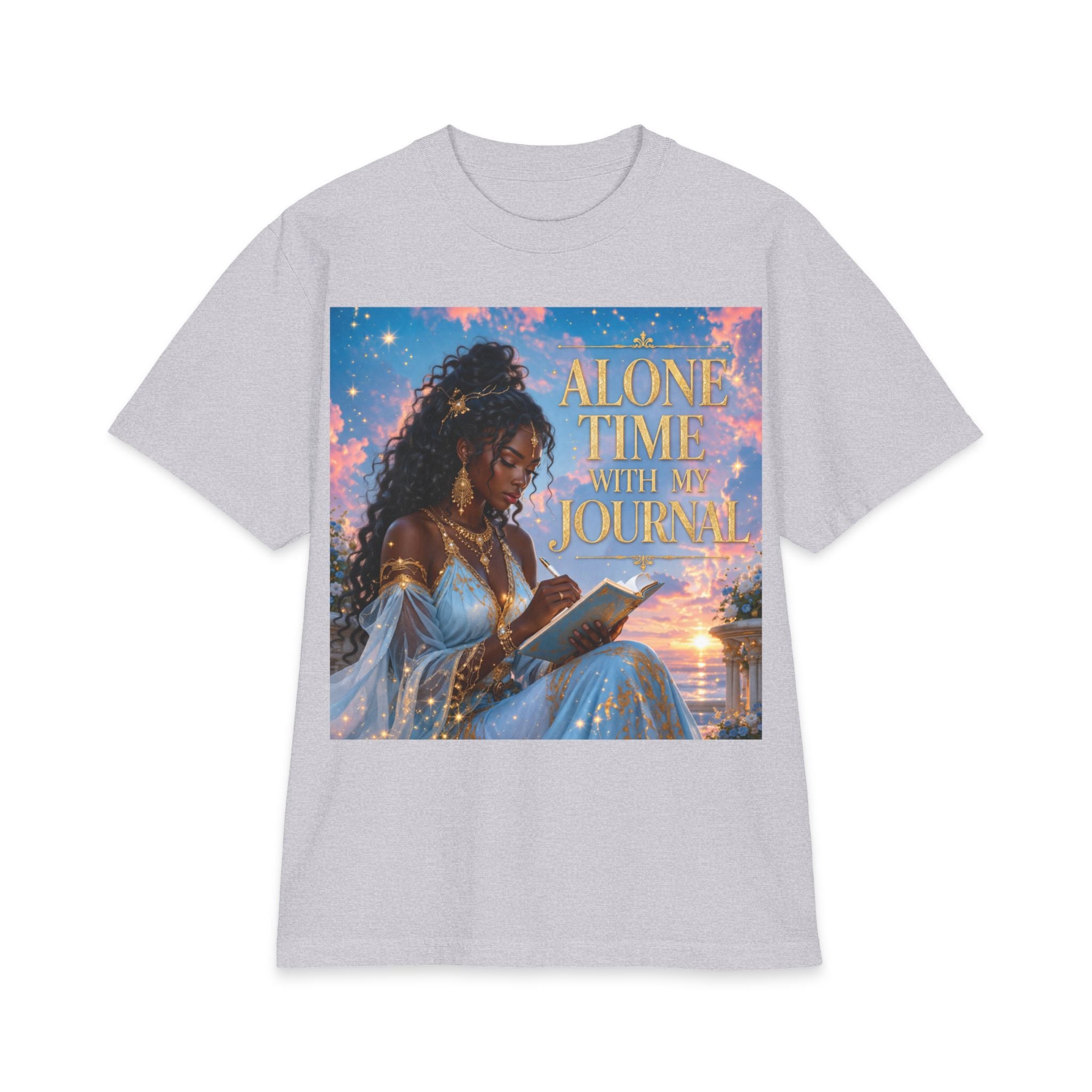 Alone Time With My Journal T-Shirt — Cozy Journaling Graphic Tee