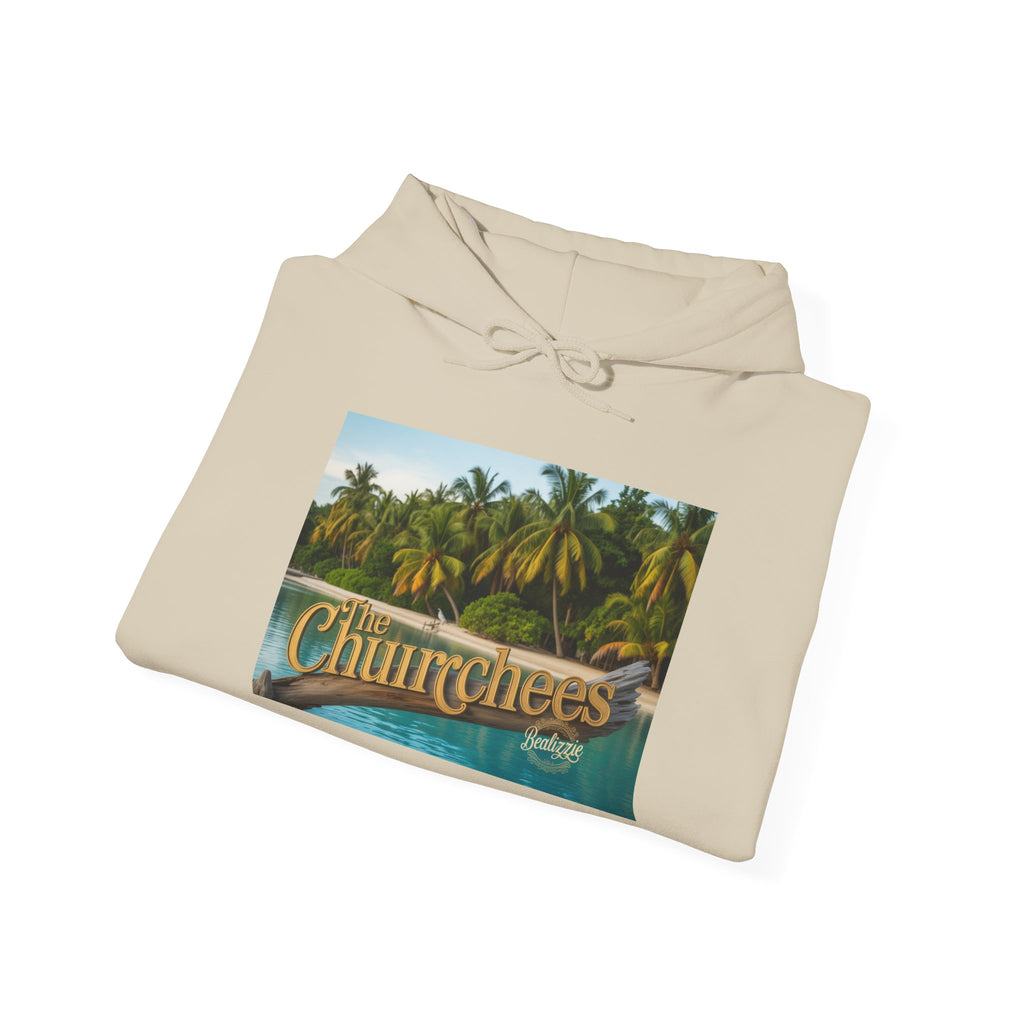 Sweat à capuche Churrchees Tropical Palm — Sweat-shirt rétro motif plage