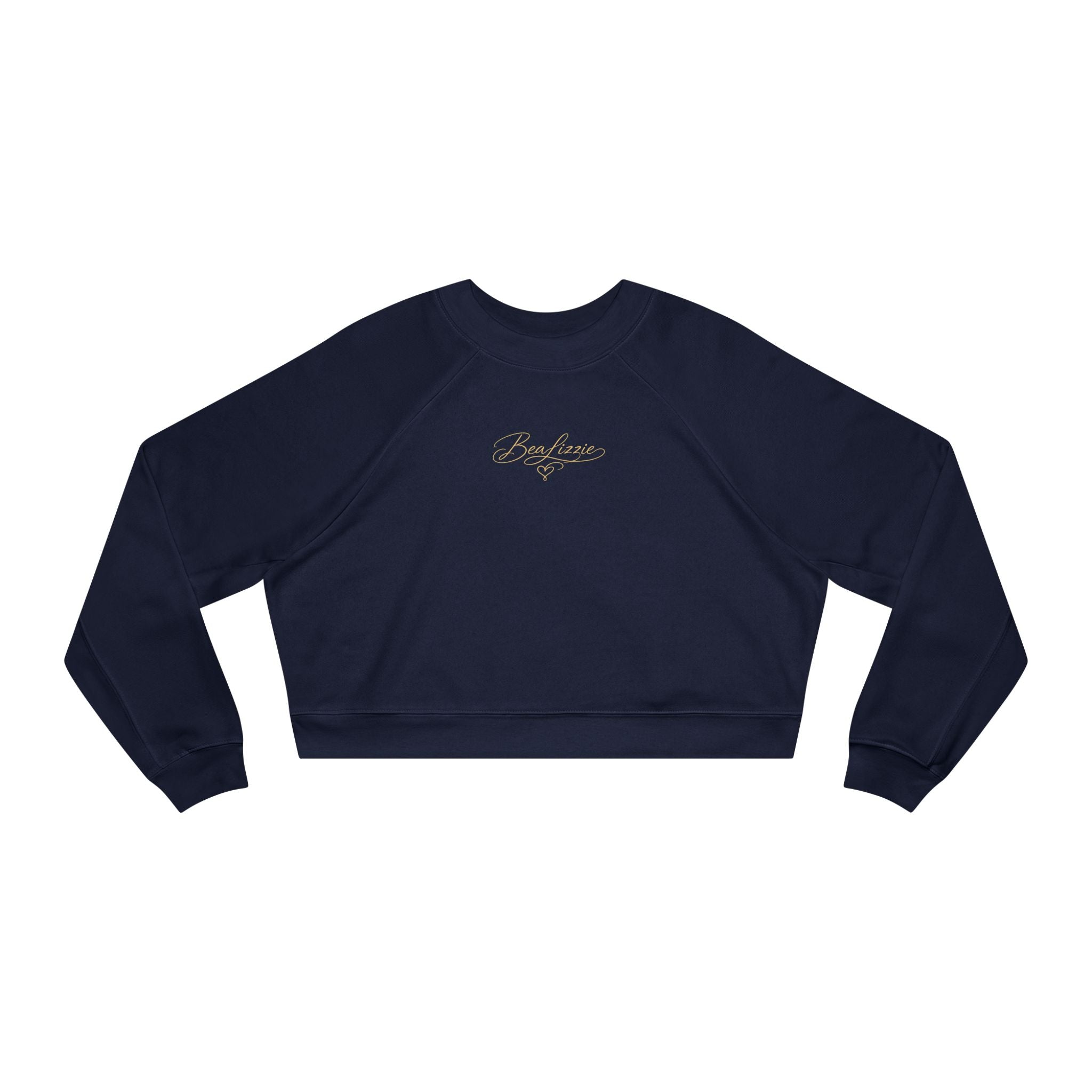 Cropped Fleece Pullover Elegant "BeaLizzie" Women's Crop Sweatshirt