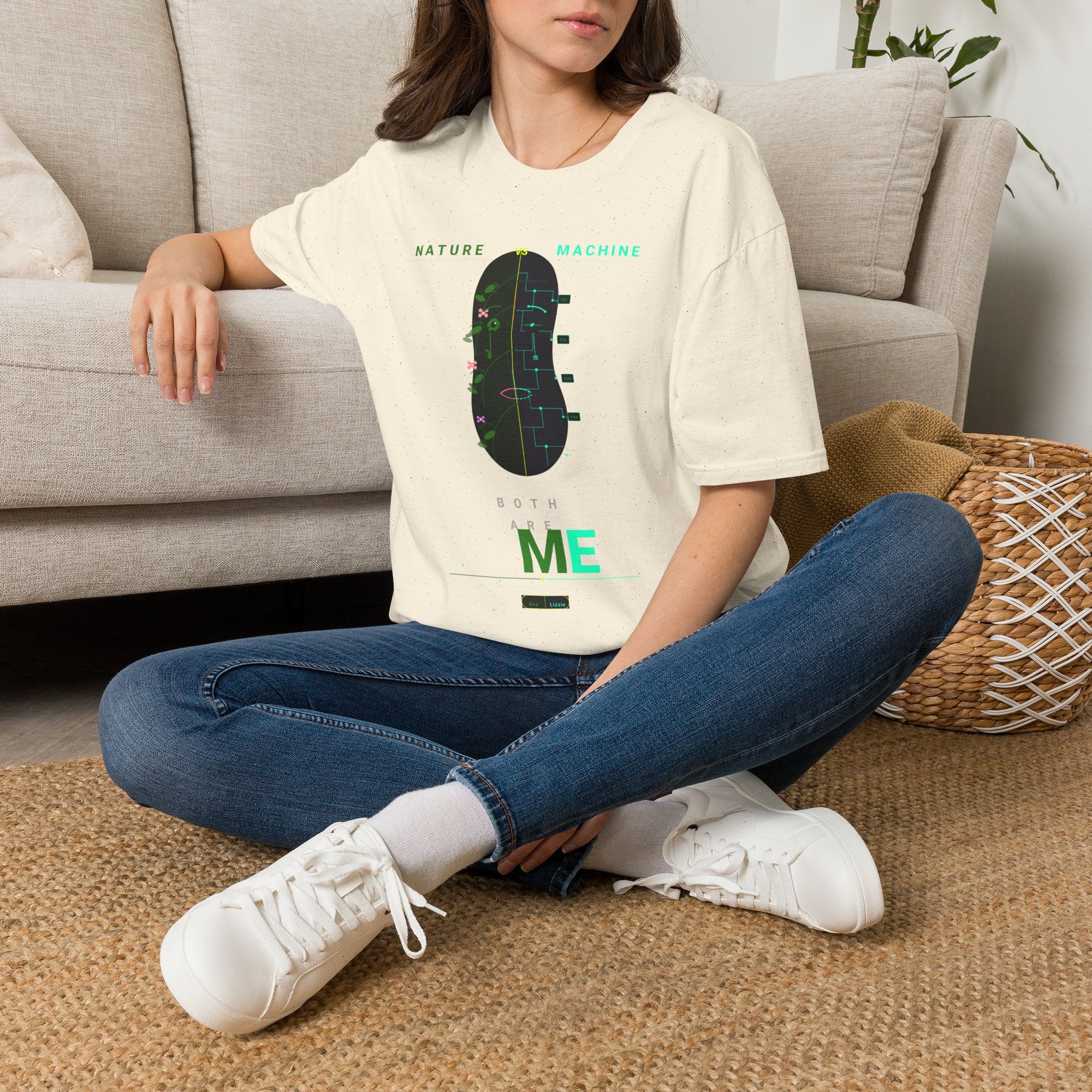Nature Machine T-Shirt — Eco Tech Graphic Tee