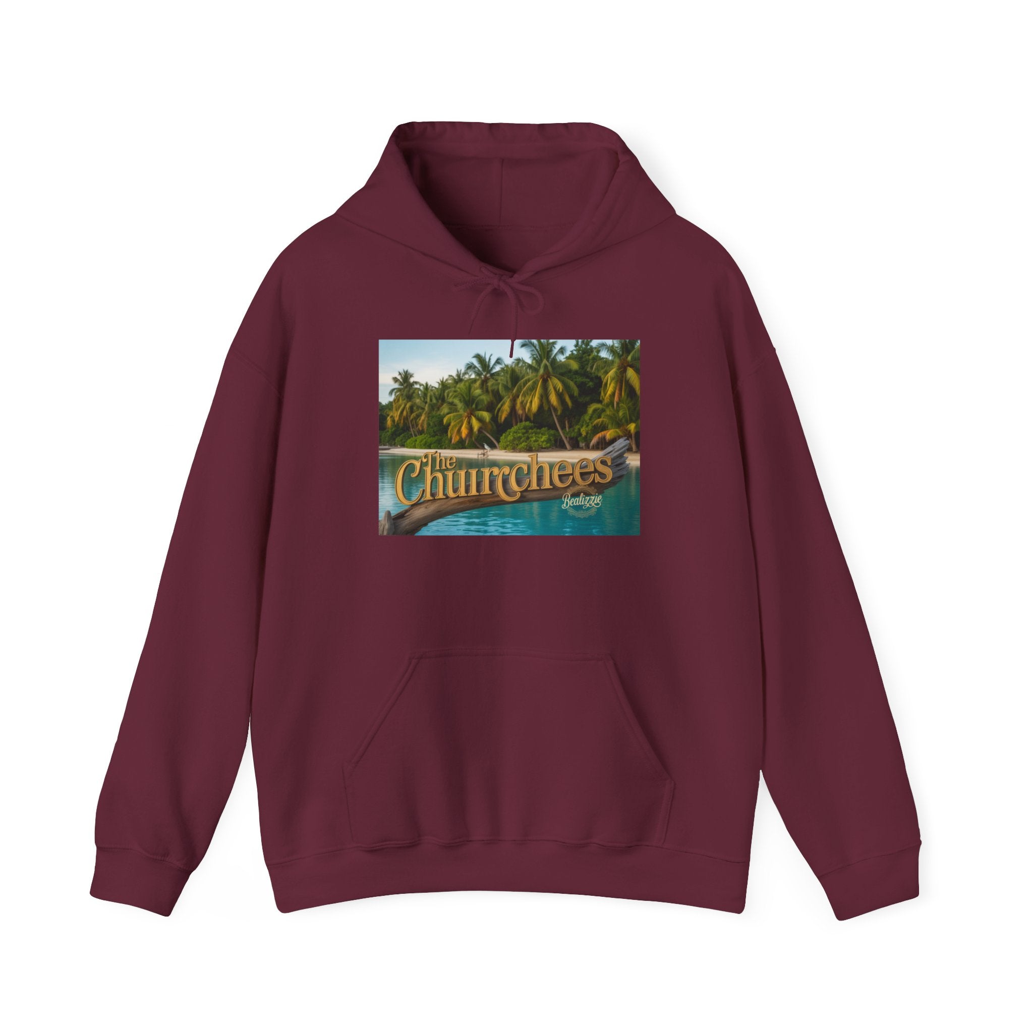 Sweat à capuche Churrchees Tropical Palm — Sweat-shirt rétro motif plage