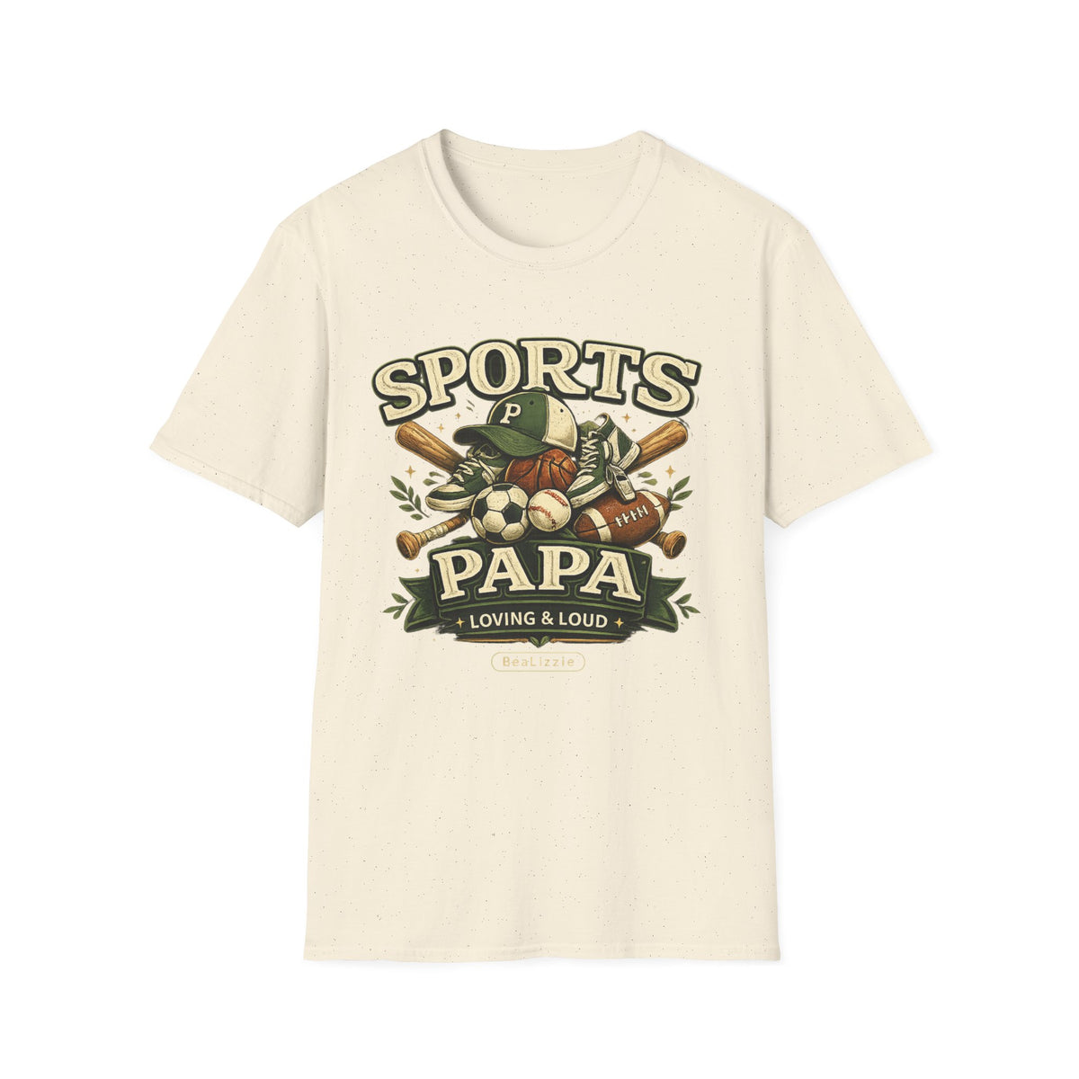 Sports Papa T-Shirt — Loving & Loud Vintage Sports Dad Tee