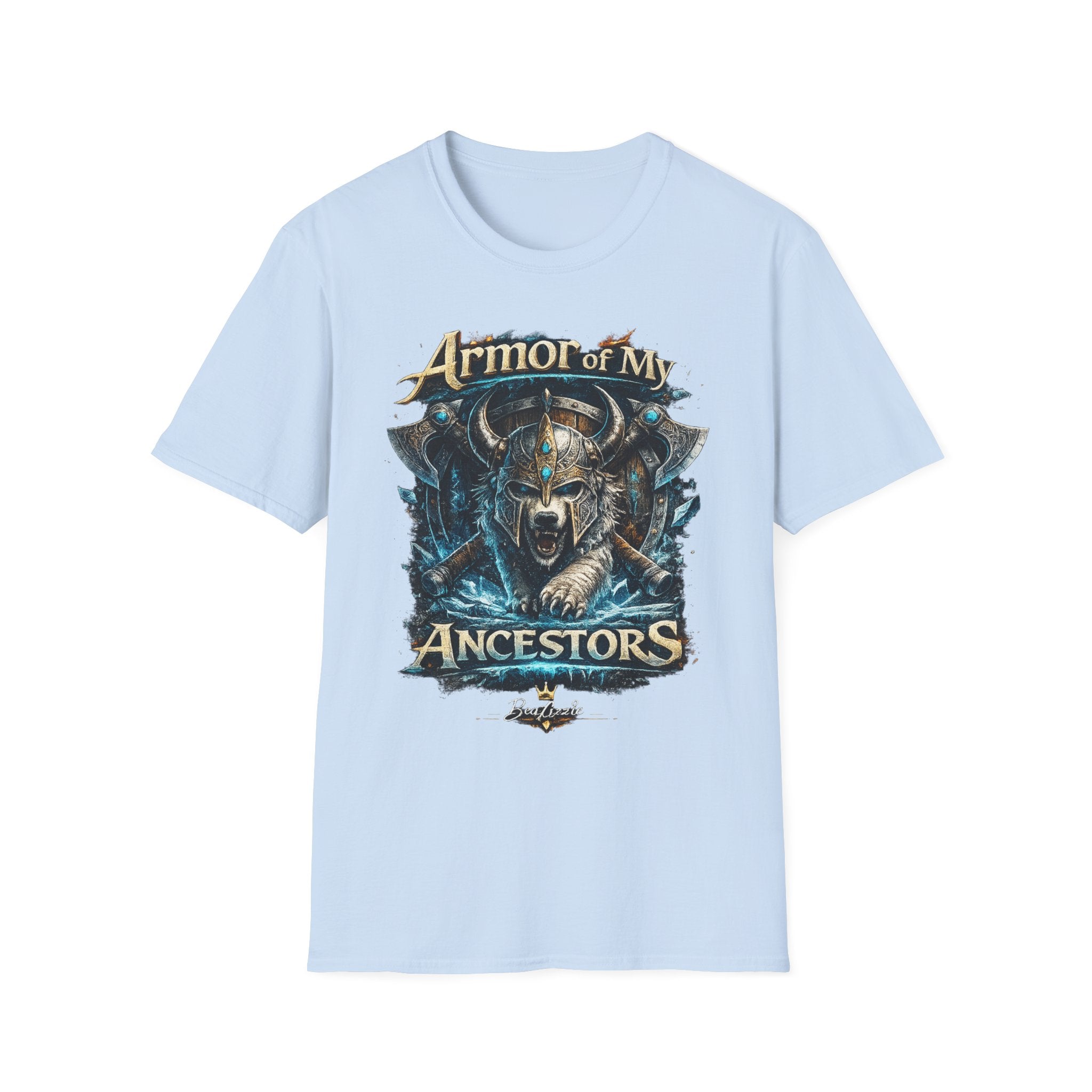 Armor of My Ancestors T-Shirt — Viking Warrior Shield Graphic Tee