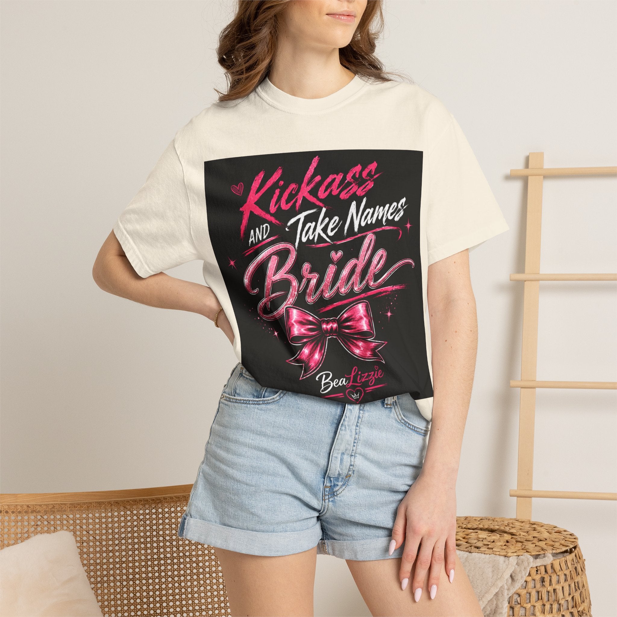 Bride 'Kick Ass and Take Names' Graphic Tee — Bachelorette Party Shirt