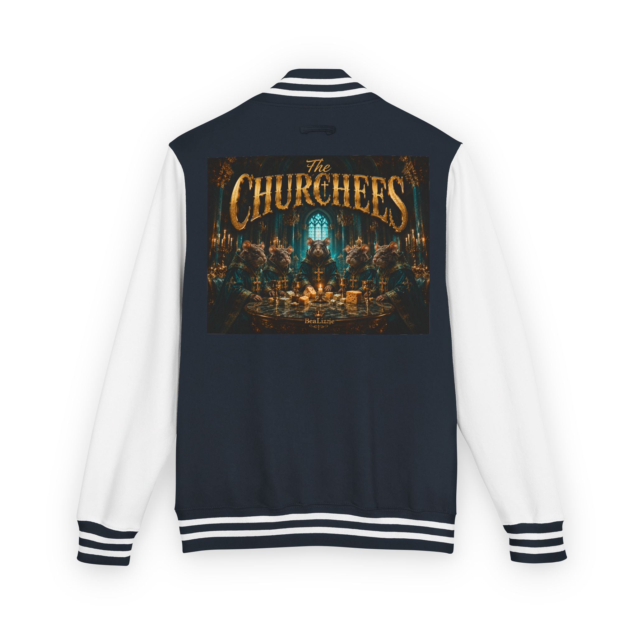 Letterman Jacket — "The Churchees" Retro Band Varsity Jacket