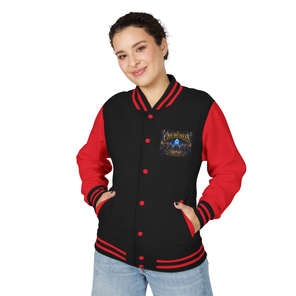 The Churchees Logo Letterman Jacket — Retro Band Varsity Jacket