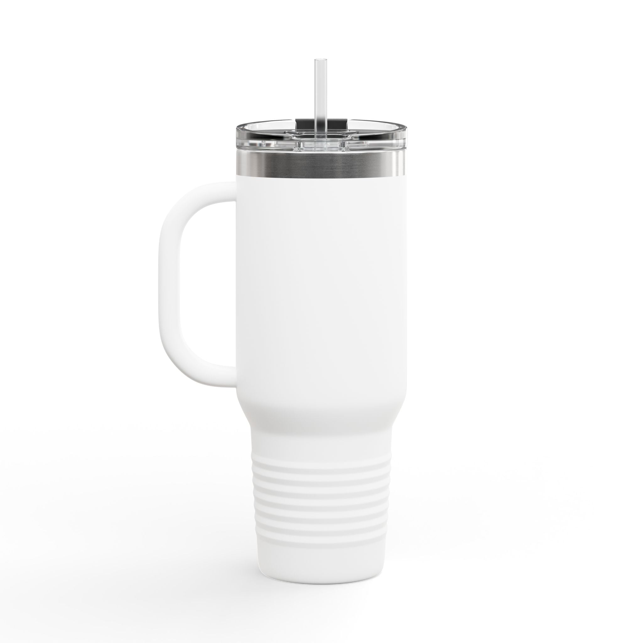 40oz Insulated Travel Mug — Mystical Symbols Floral Hamsa Stainless Steel Tumbler