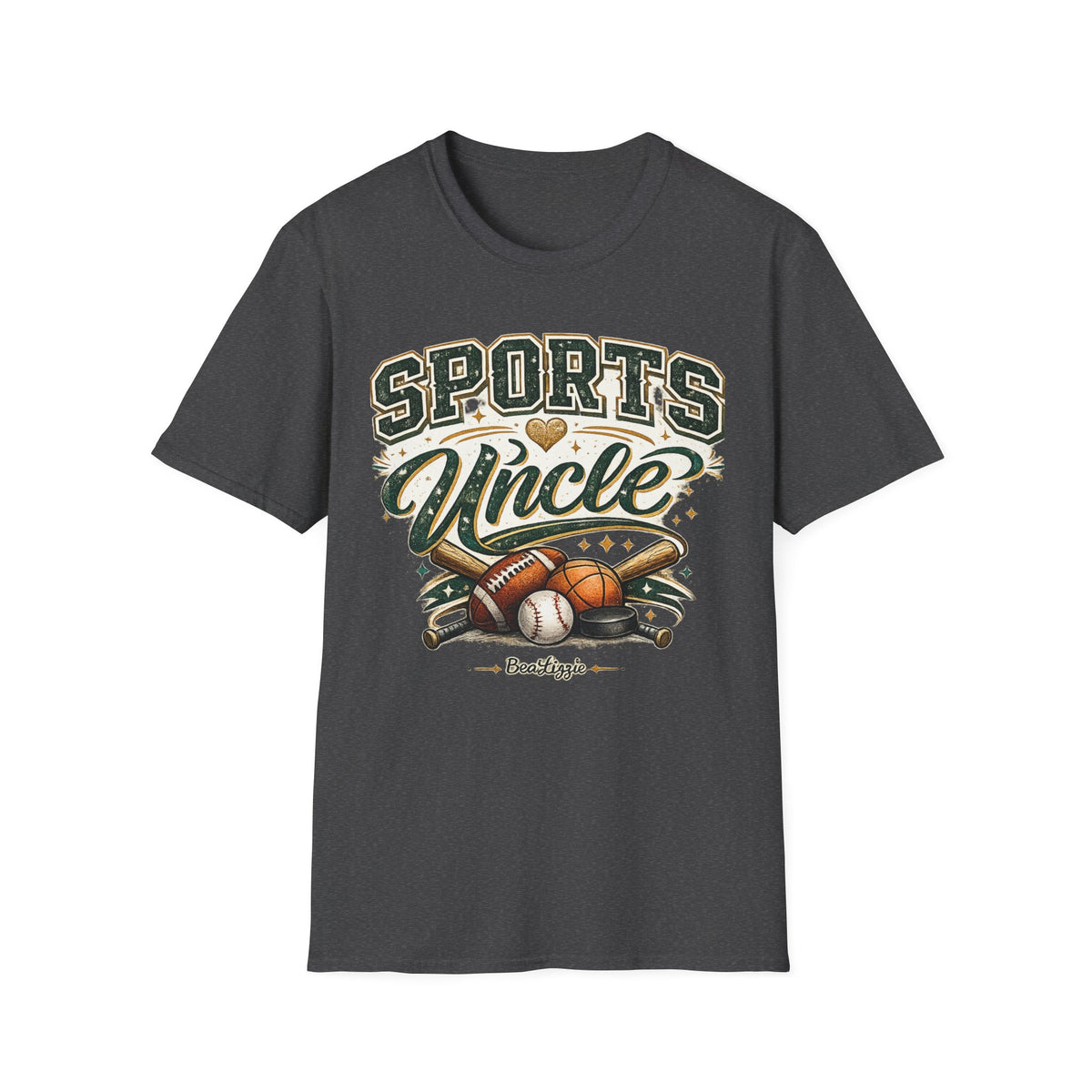 Sports Uncle T-Shirt — Vintage Athletic Design (Baseball, Football, Basketball)