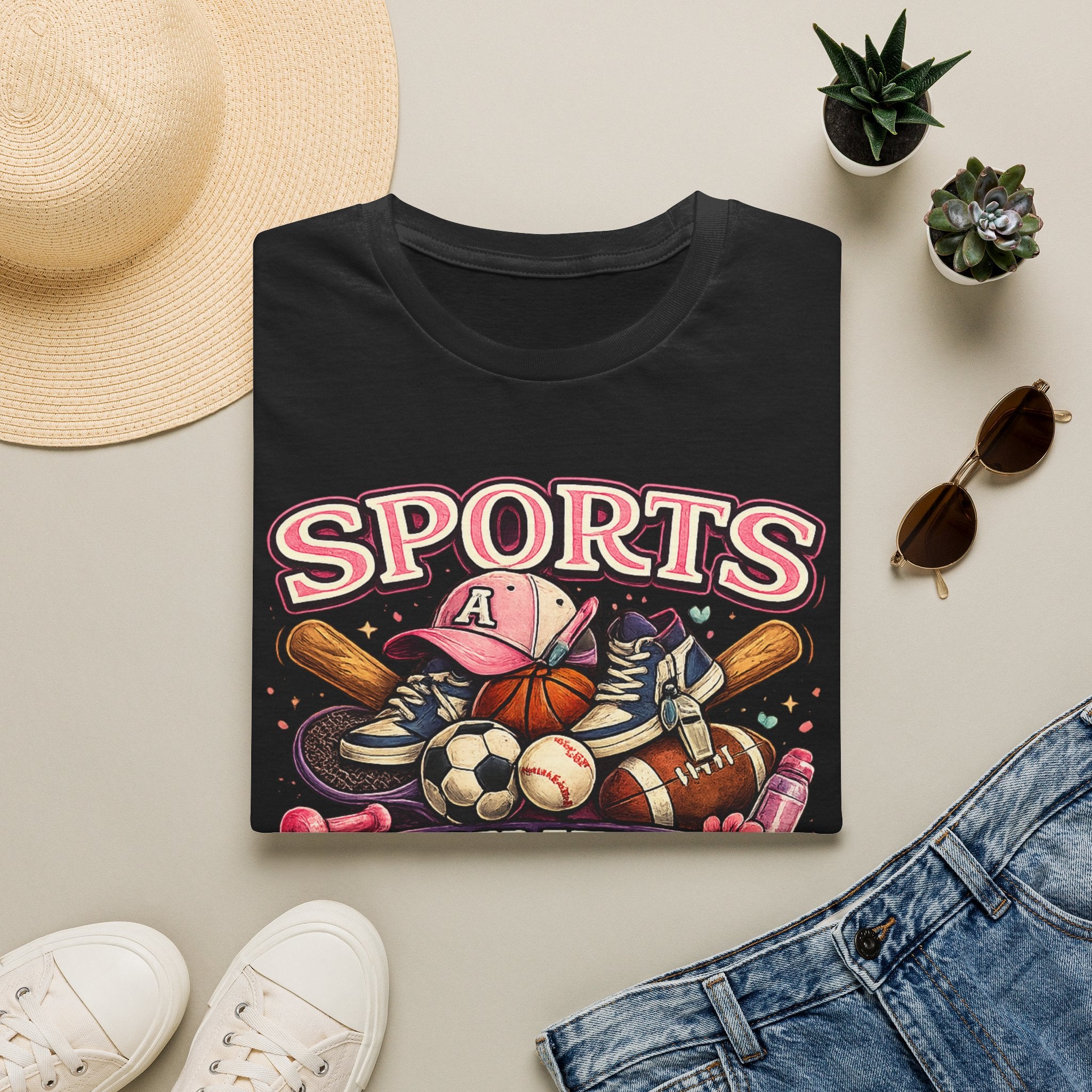 Sports Auntie T-Shirt — Proud Athletic Aunt Graphic Tee