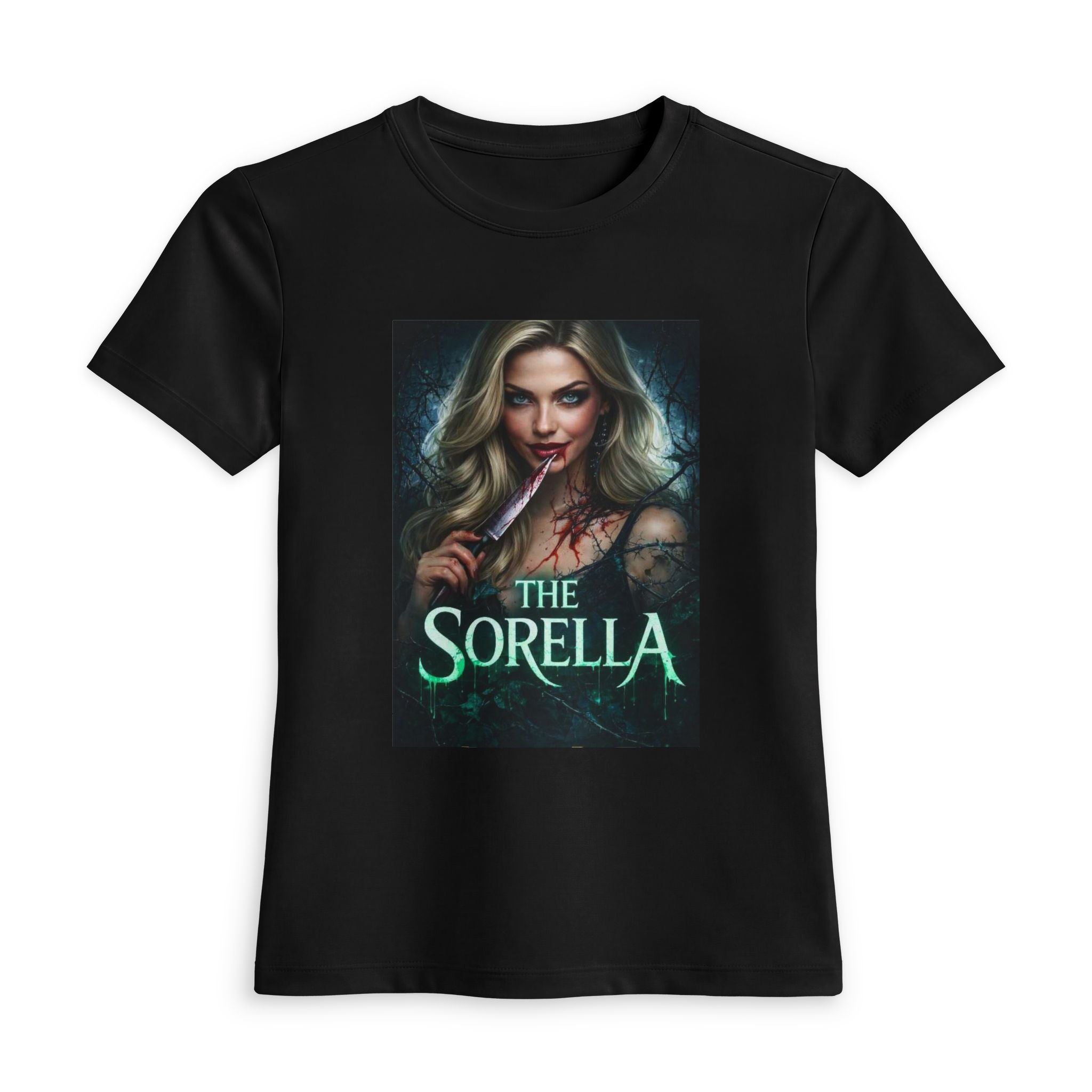 The Sorella Women's Tee – Gothic Vampire Book Cover Graphic Shirt