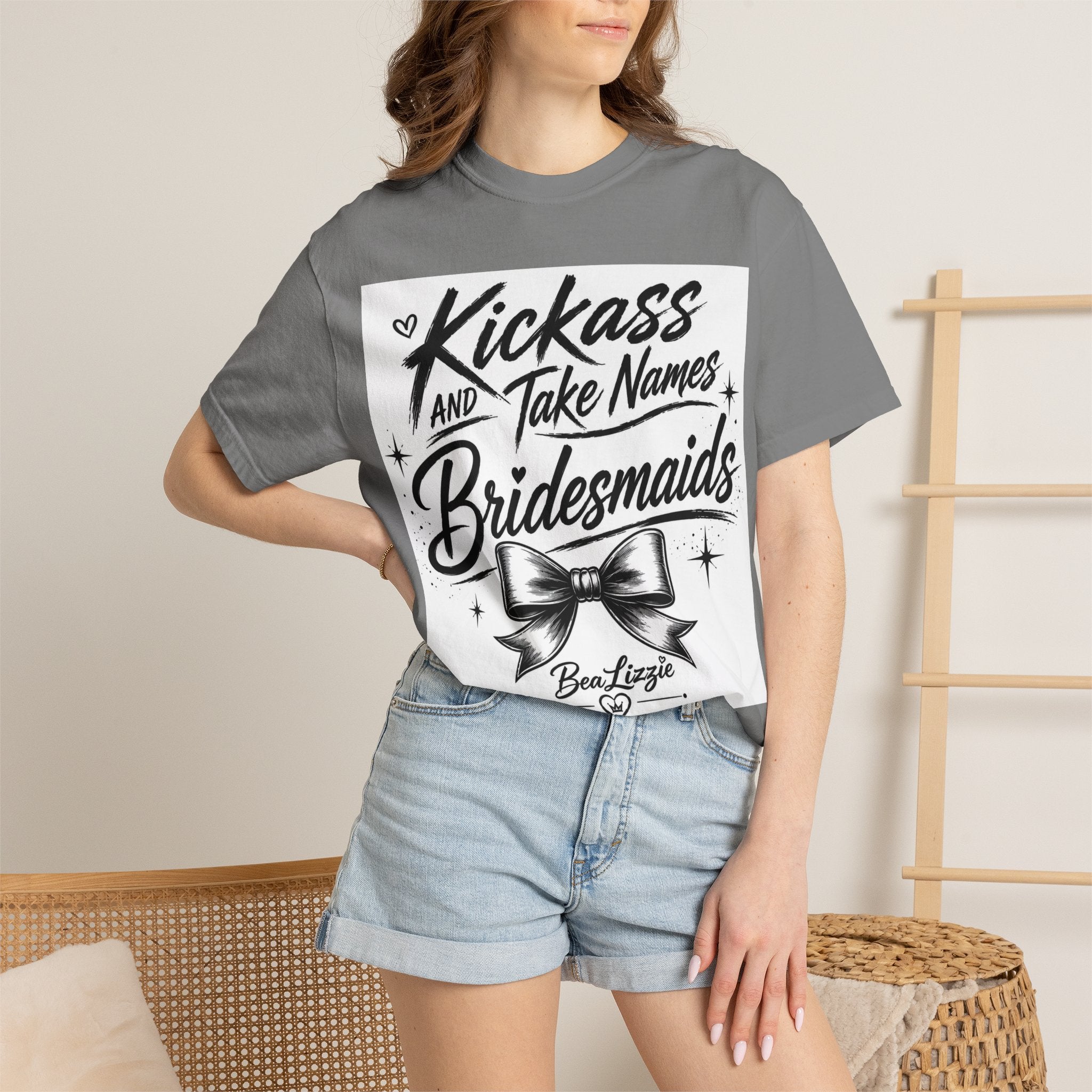 Bridesmaid T-Shirt - "Kickass and Take Names" Bridal Party Tee