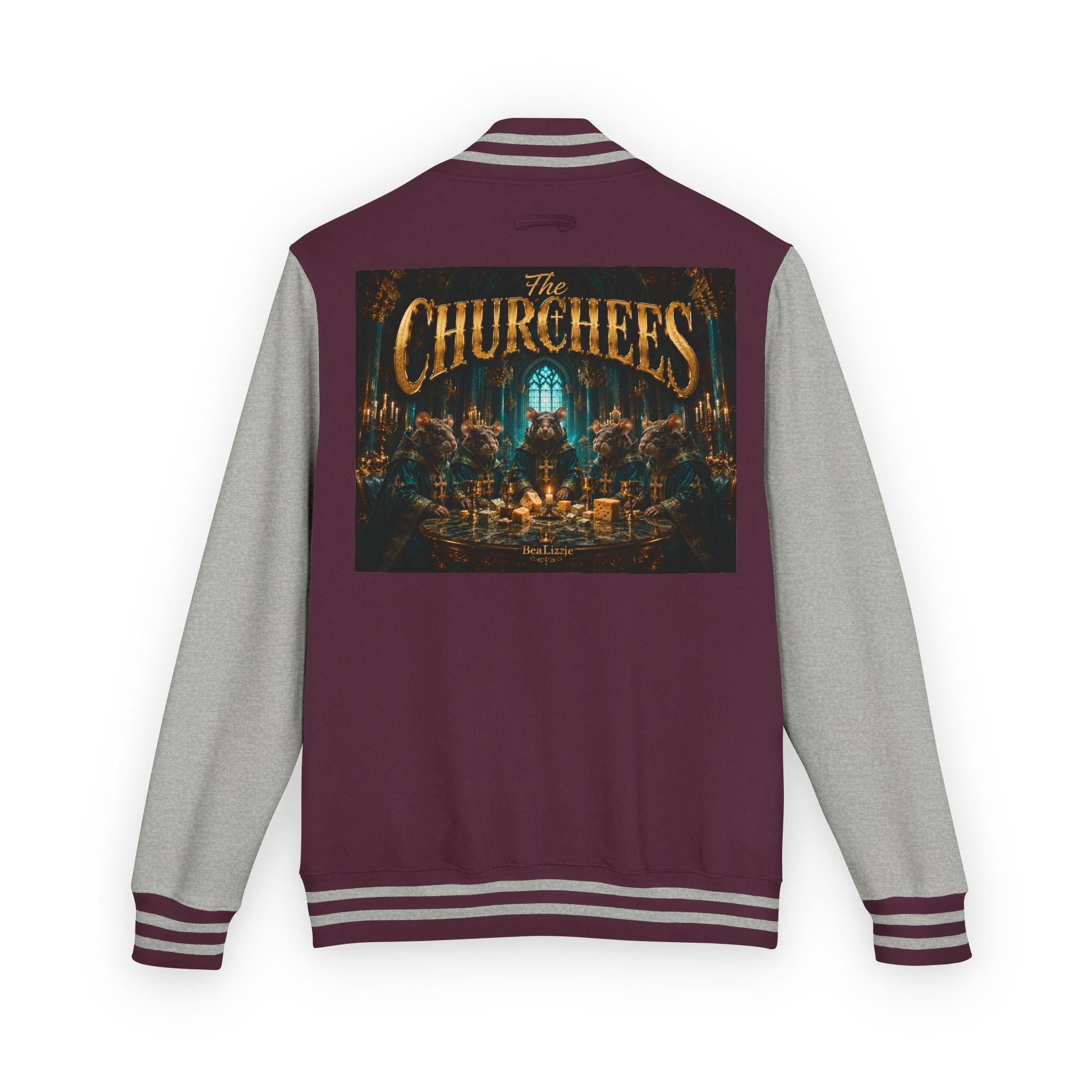 Letterman Jacket — "The Churchees" Retro Band Varsity Jacket
