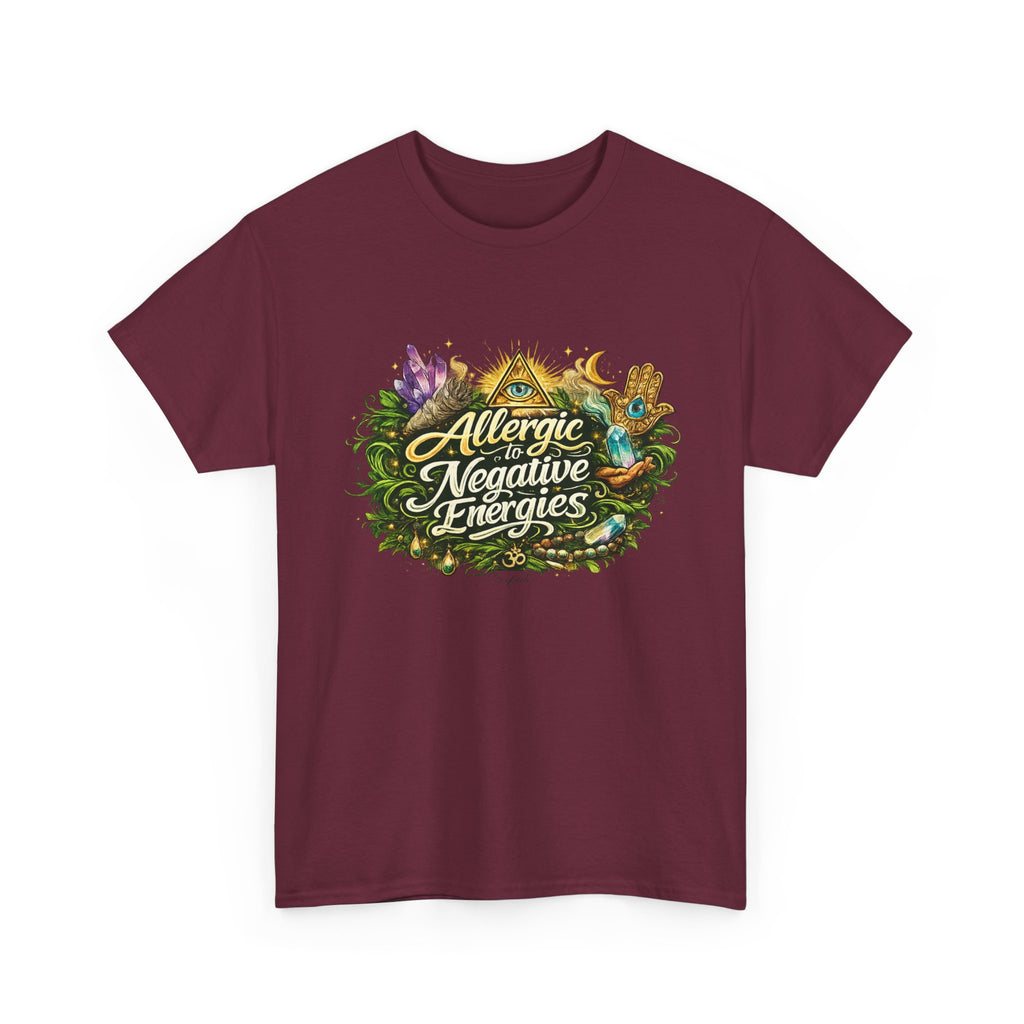 T‑Shirt — "Allergic to Negative Energies" Spiritual Graphic Tee