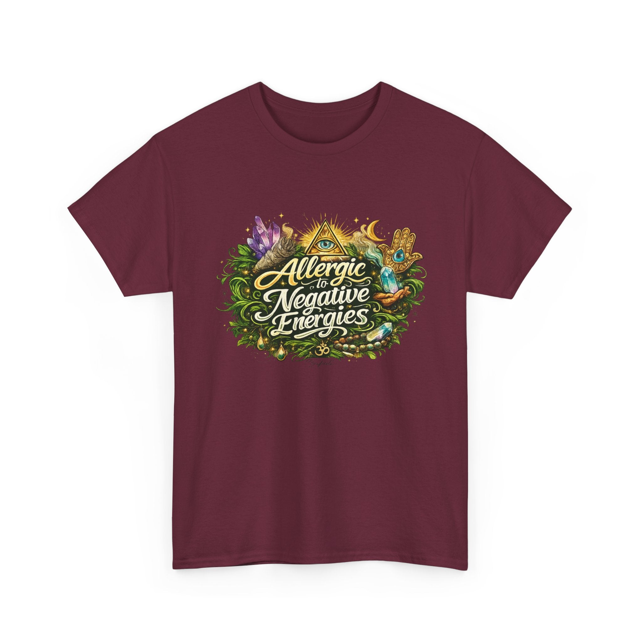 T‑Shirt — "Allergic to Negative Energies" Spiritual Graphic Tee