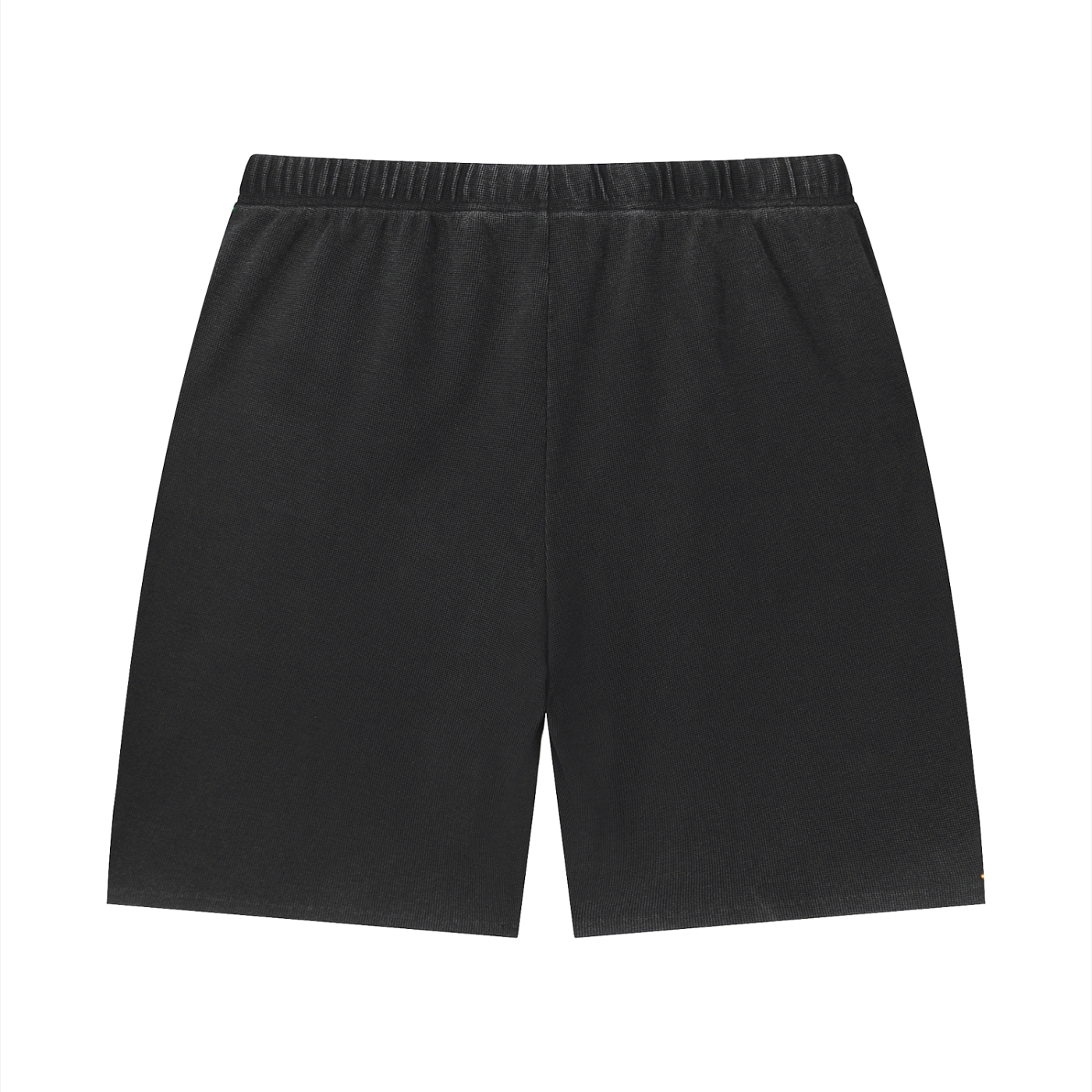 Unisex Vintage Wash Sunfade Waffle Raw Hem Shorts