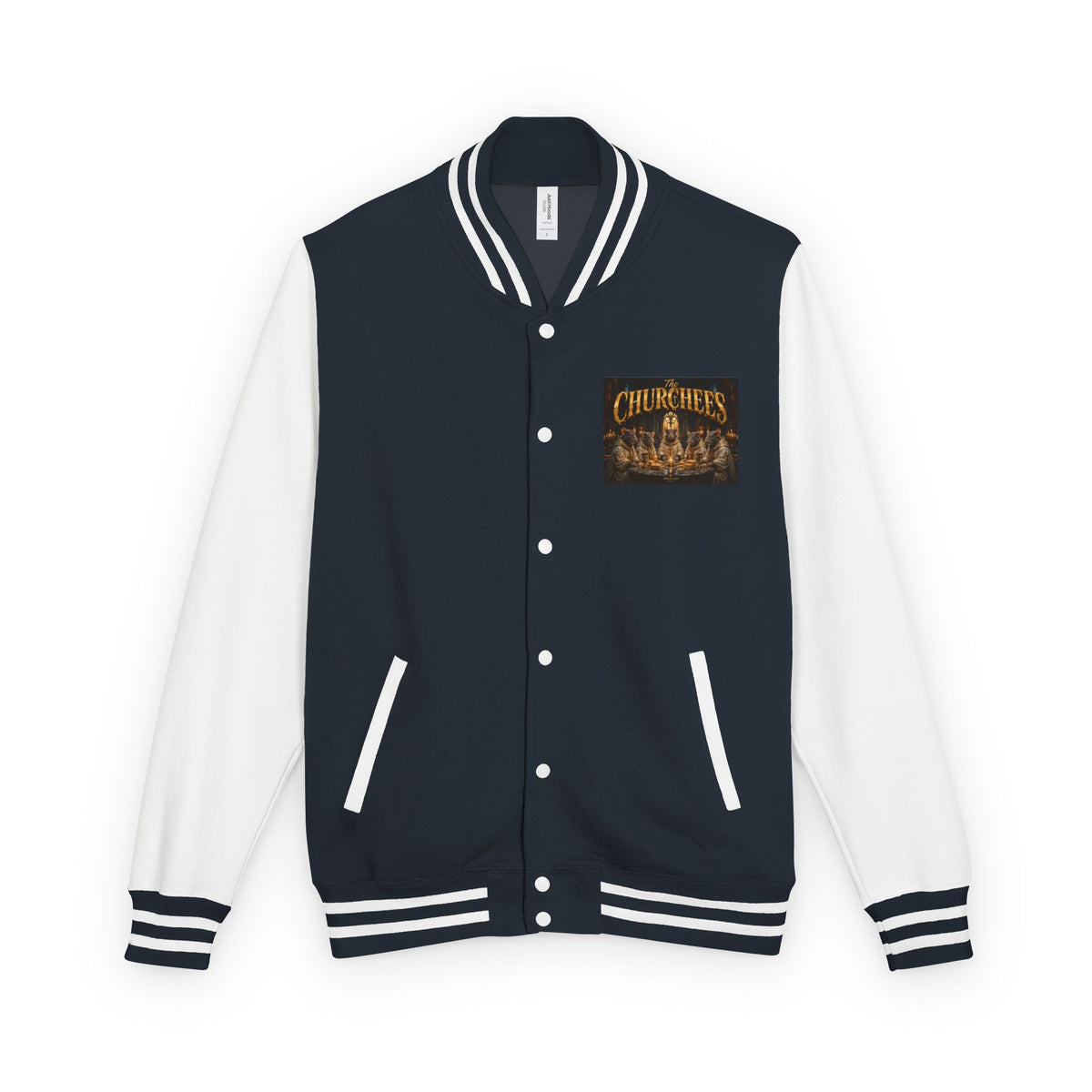 Letterman Jacket — 'The Churchees' Vintage Horror Band Varsity Jacket