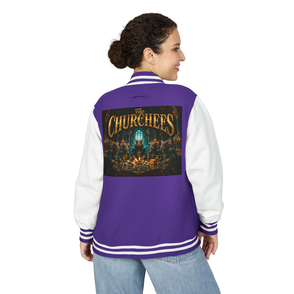 Letterman Jacket — "The Churchees" Retro Band Varsity Jacket