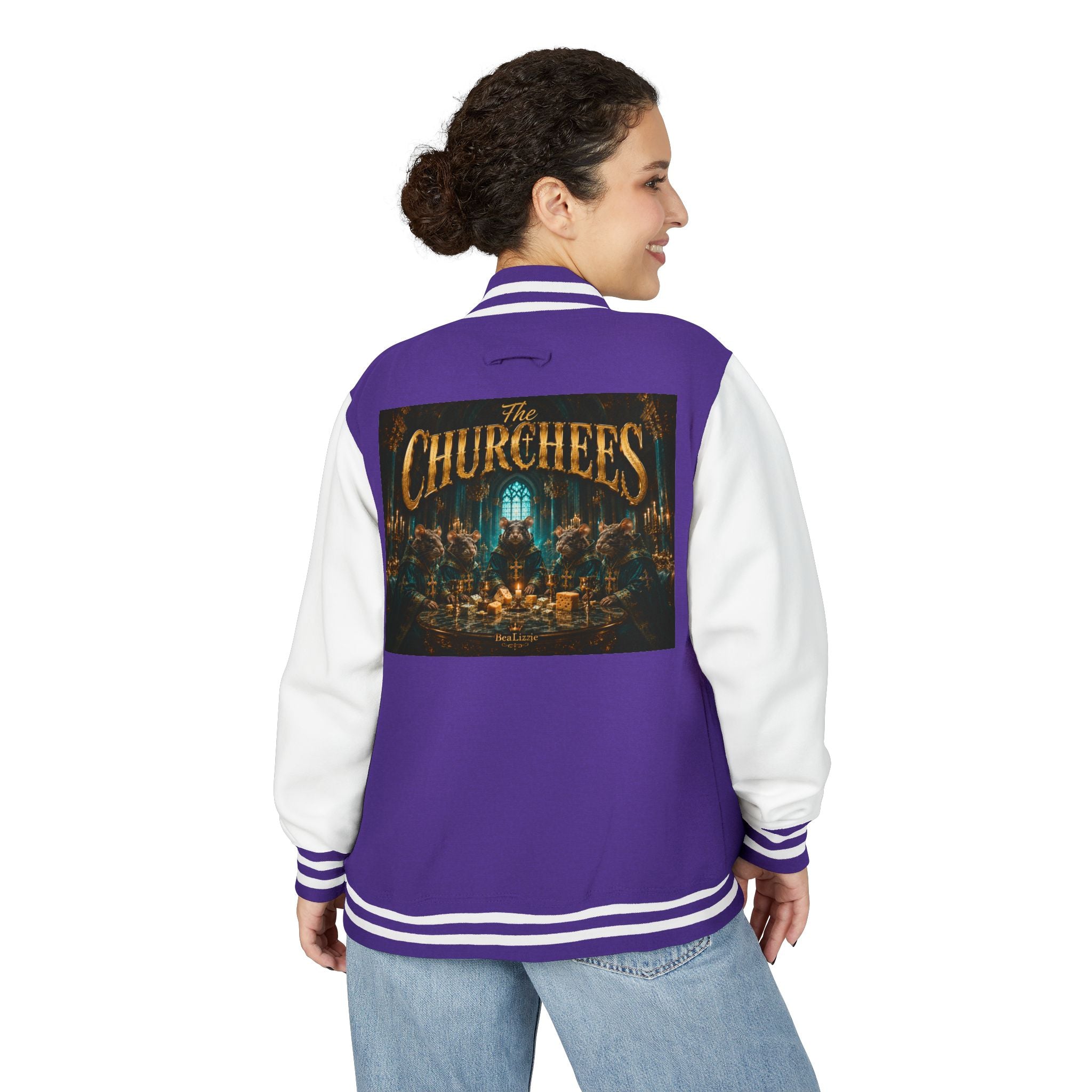 Letterman Jacket — "The Churchees" Retro Band Varsity Jacket