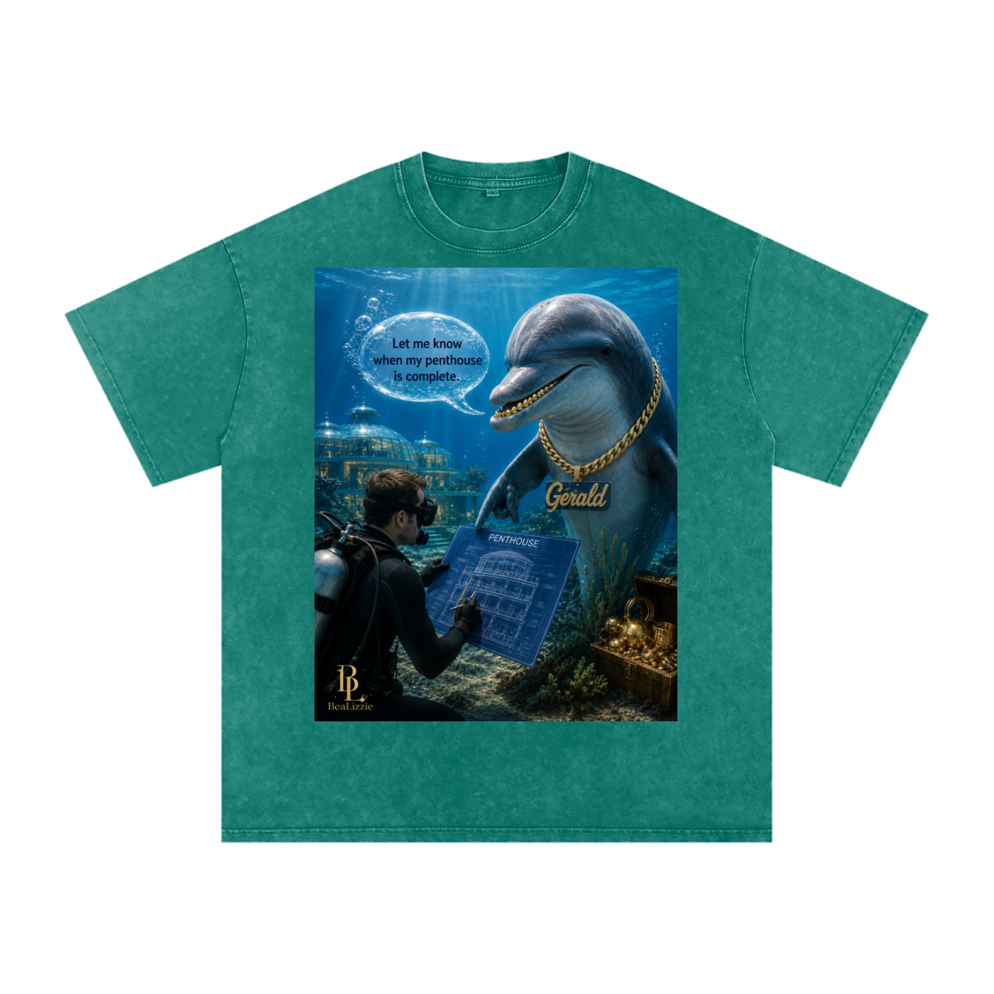 Snow Washed Oversized Cotton T-Shirt