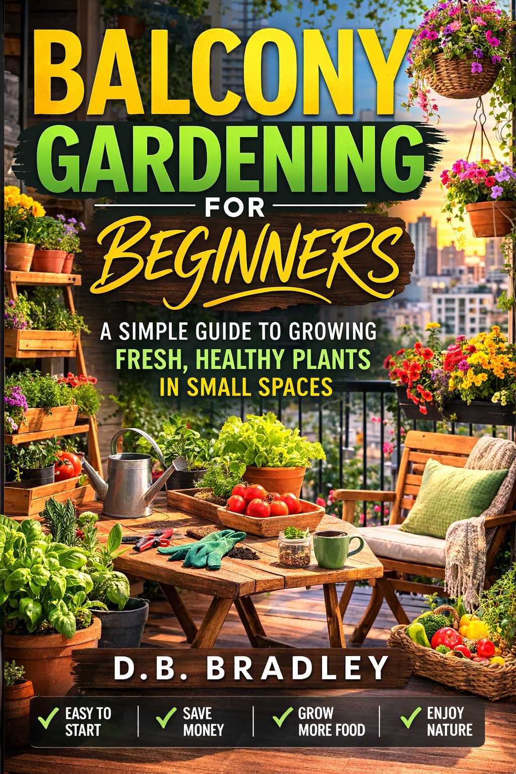 Kindle: 2026 Balcony Gardening for Beginners/PDF Digital/Horticulture/Landscaping/Cultivation/Floriculture/Yardwork