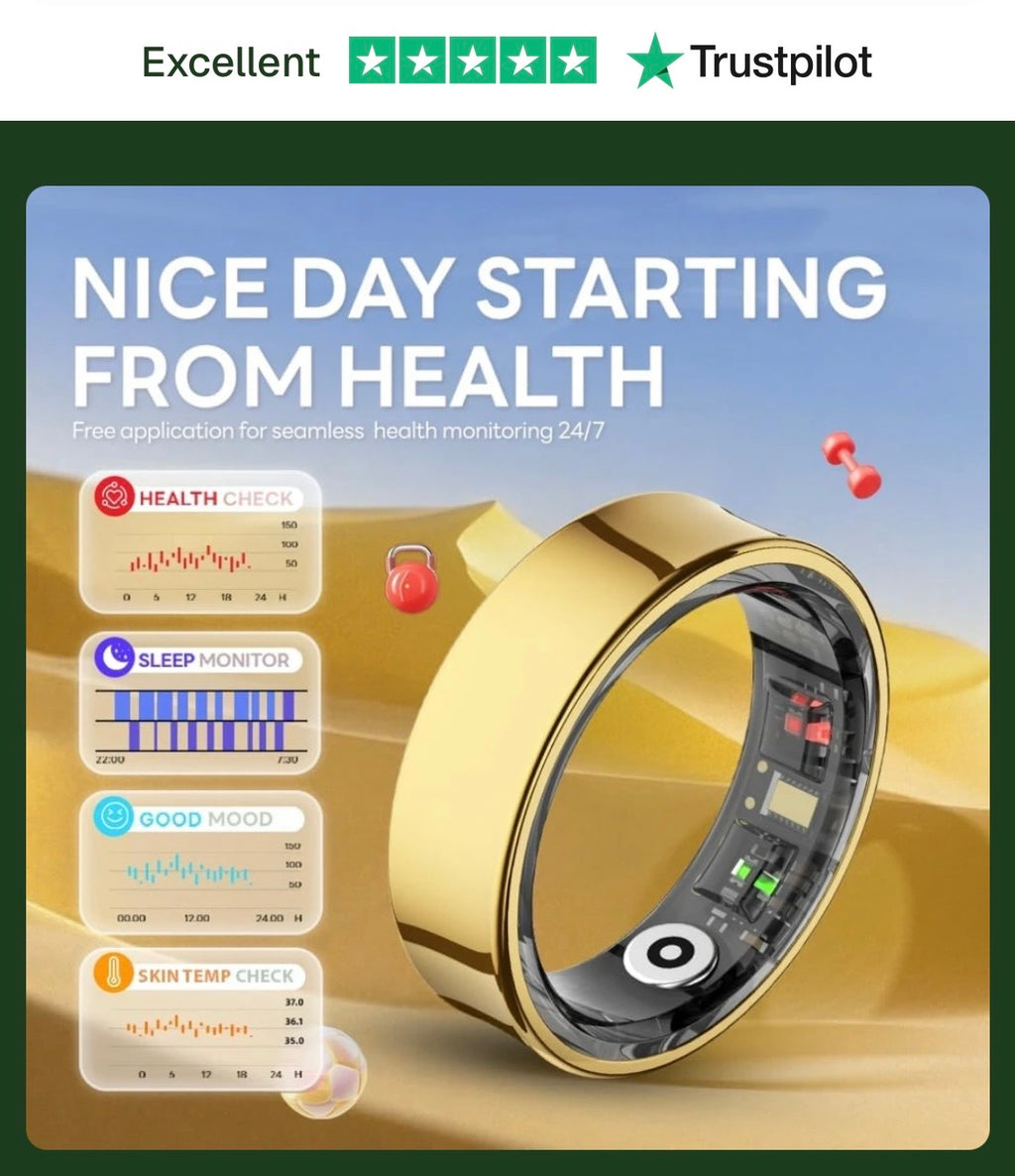 Waterproof Fitness Tracking Smart Ring/Heart Rate Blood Oxygen, Sleep Monitor, Pressure Monitor & Camera