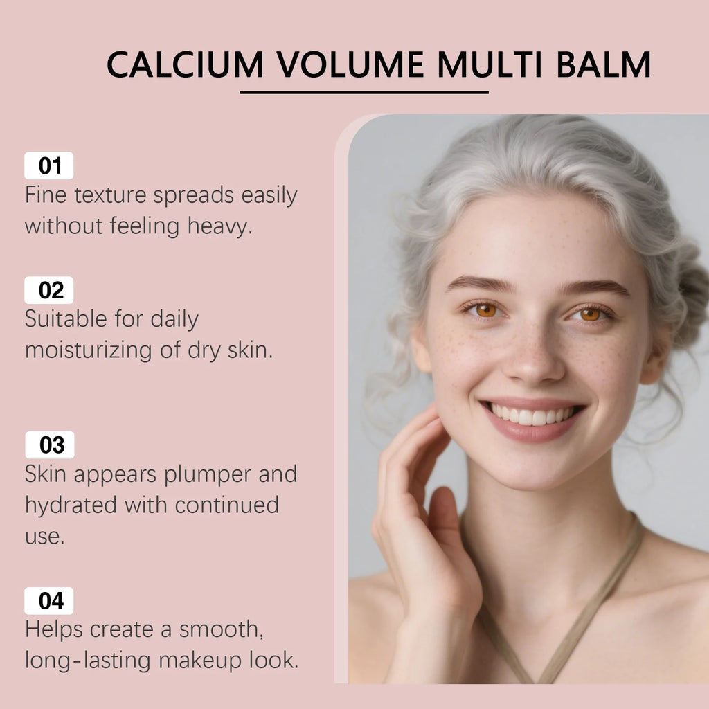 Calcium Volume Multi Balm Stick Collagen Hydrating Anti Aging Firming Brightening Fade Fine Lines Nourishing Facial Skin Care
