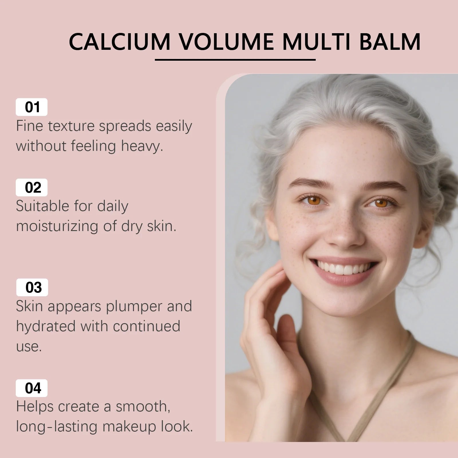 Calcium Volume Multi Balm Stick Collagen Hydrating Anti Aging Firming Brightening Fade Fine Lines Nourishing Facial Skin Care