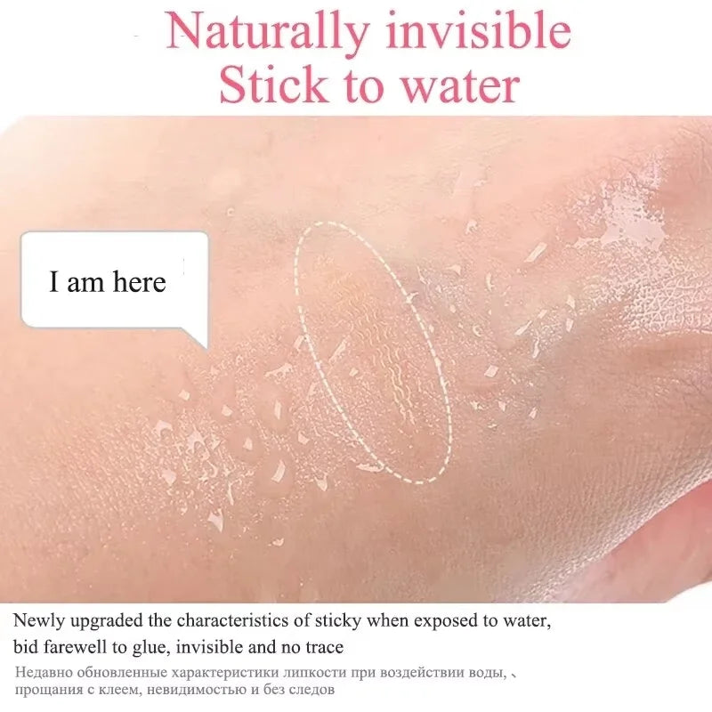 240Pcs Lace Invisible Double Eyelid Tape Clear Beige Stripe Self Adhesive Natural Eye Makeup Sticker With Auxiliary Tool For Daily Salon Cosmetic Supply