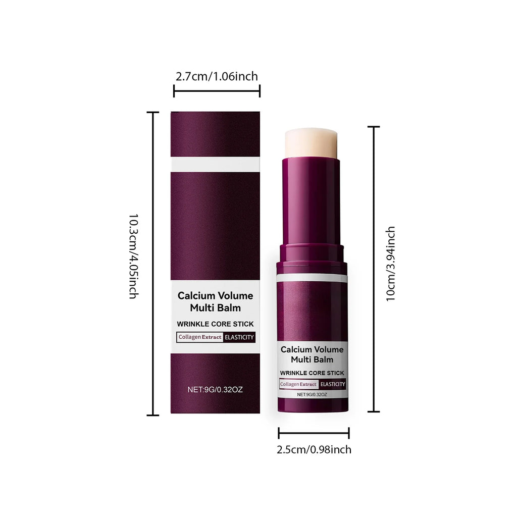 Calcium Volume Multi Balm Stick Collagen Hydrating Anti Aging Firming Brightening Fade Fine Lines Nourishing Facial Skin Care