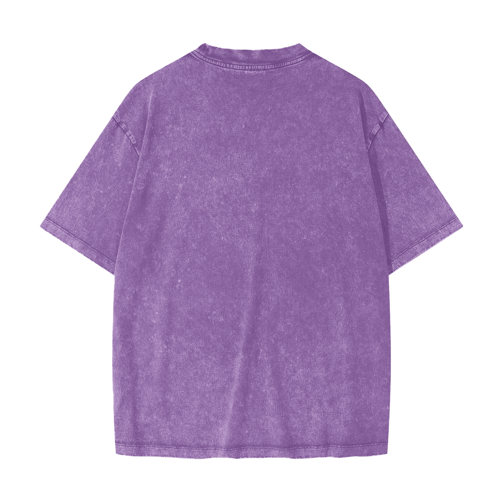 T-shirt lourd délavé par la neige