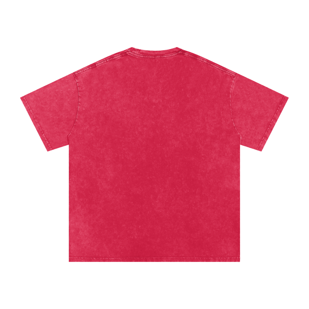 T-shirt oversize en coton délavé à la neige