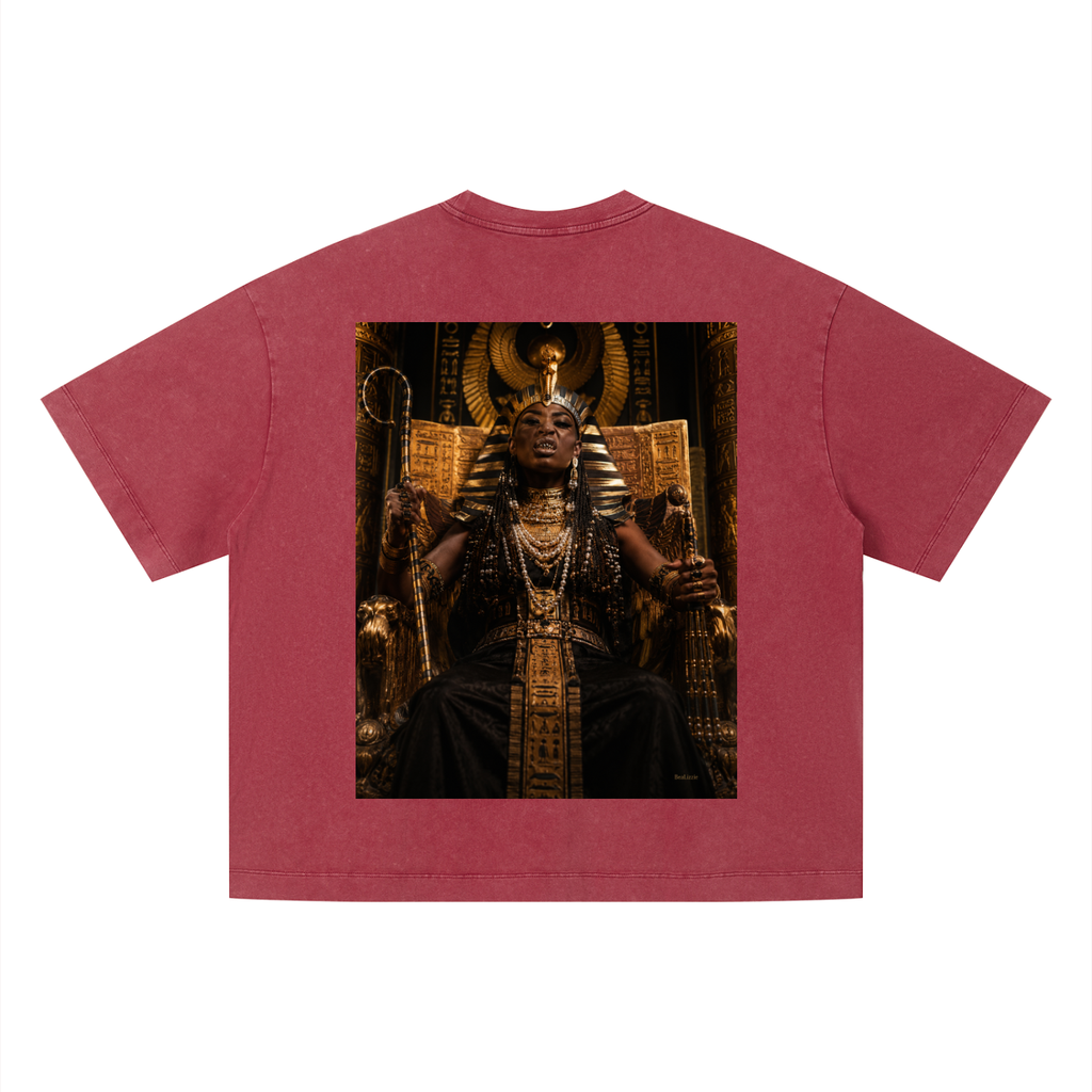 T-shirt unisexe ample délavé vintage