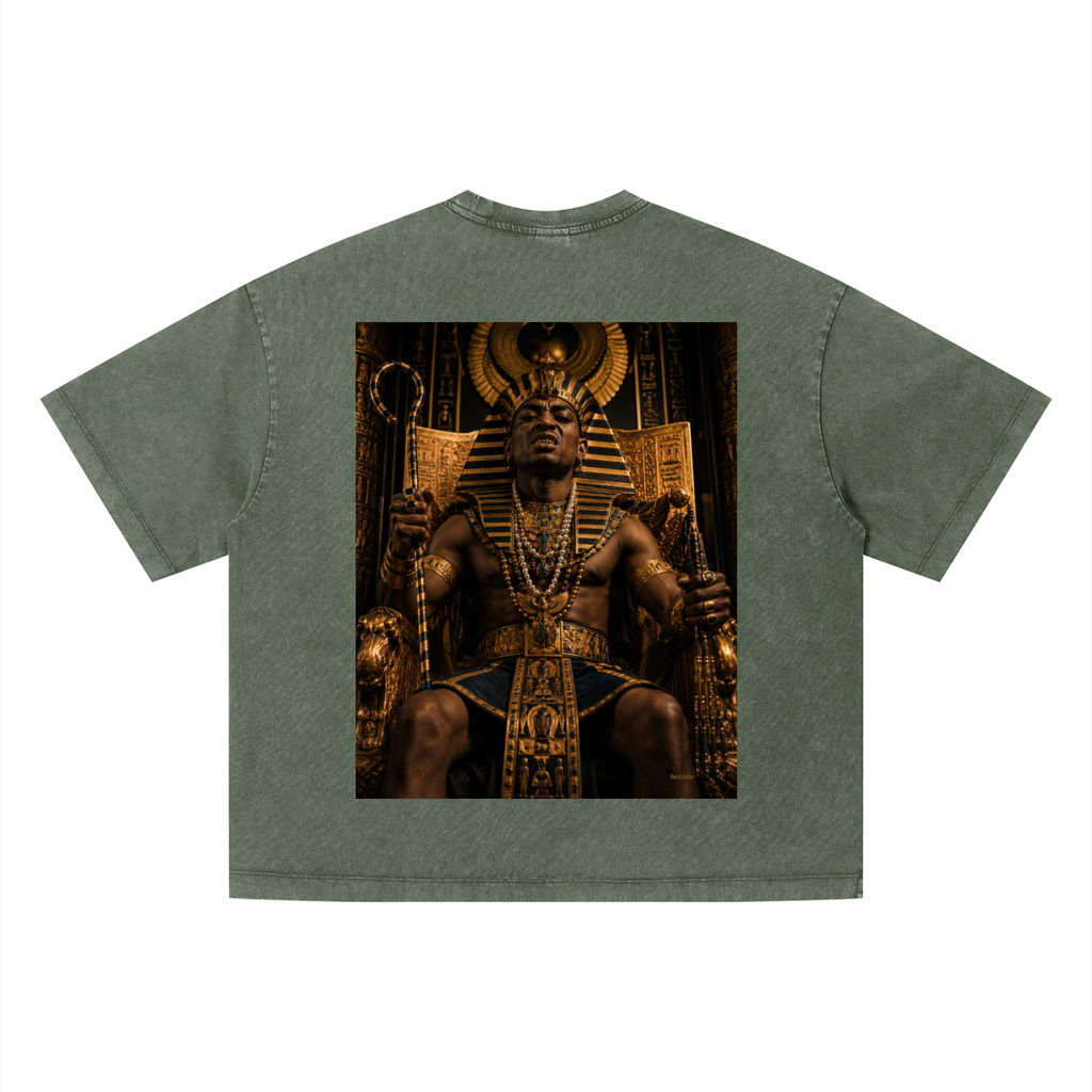T-shirt unisexe ample délavé vintage