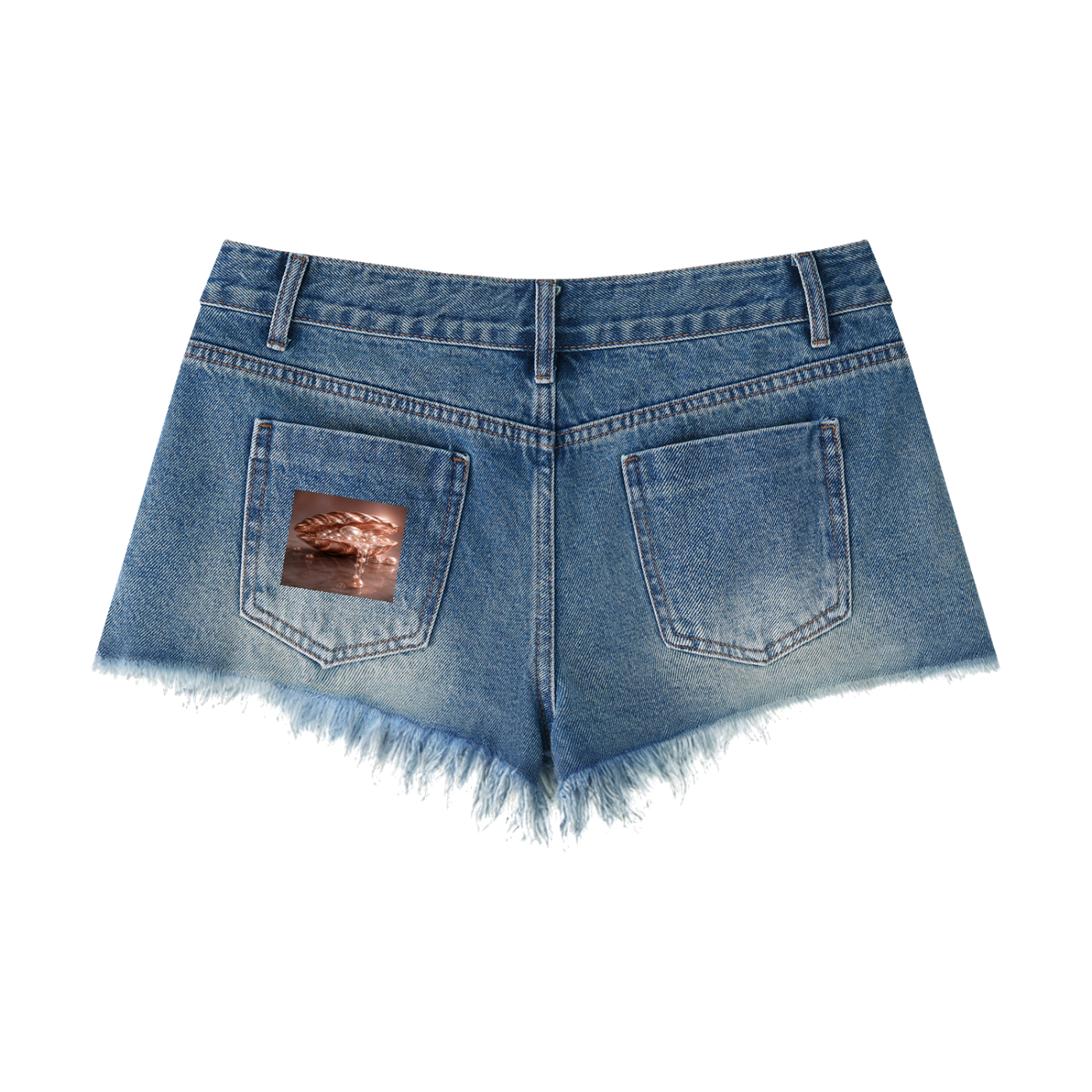 Women's Vintage Wash Raw Hem Denim Shorts