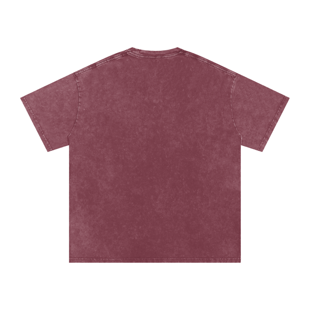 T-shirt oversize en coton délavé à la neige
