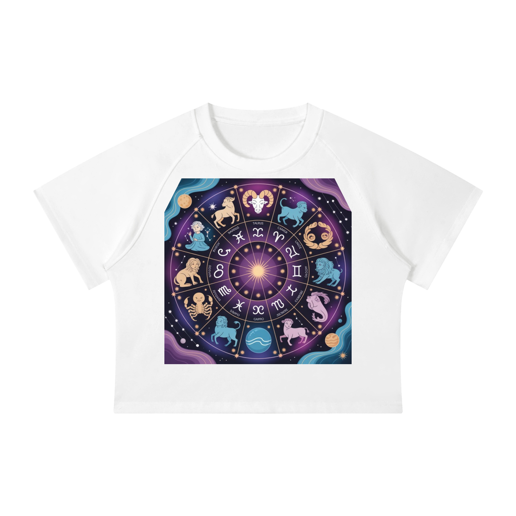 T-shirt court raglan délavé aux minéraux pour femme