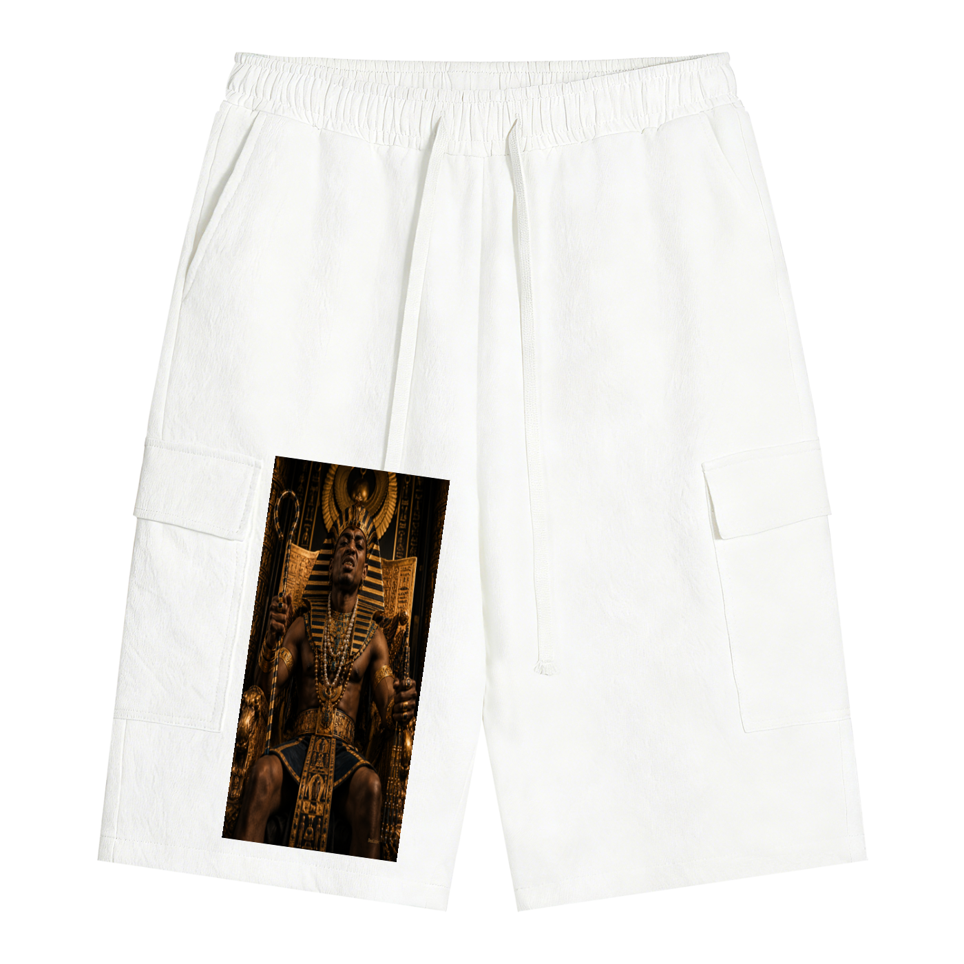Unisex Drawstring Cargo Shorts