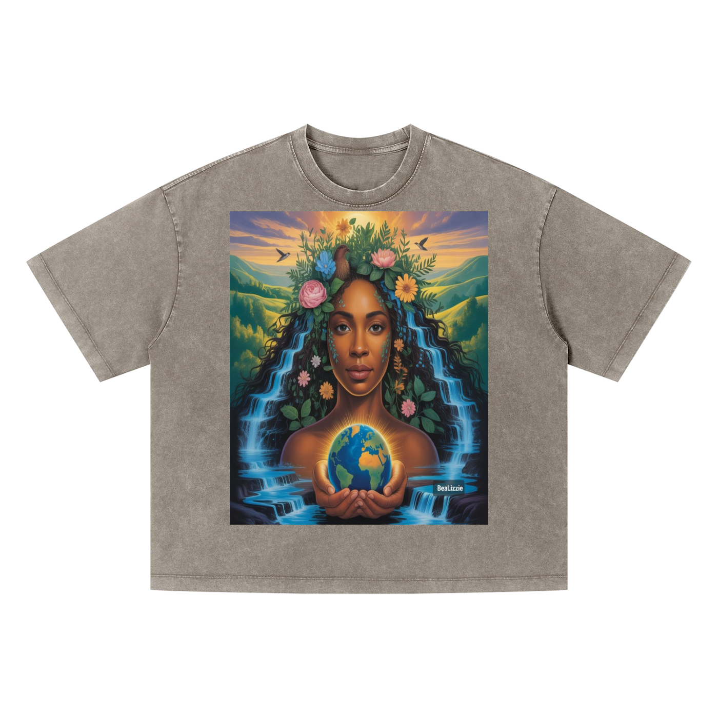 Unisex Vintage Washed Boxy T-Shirt