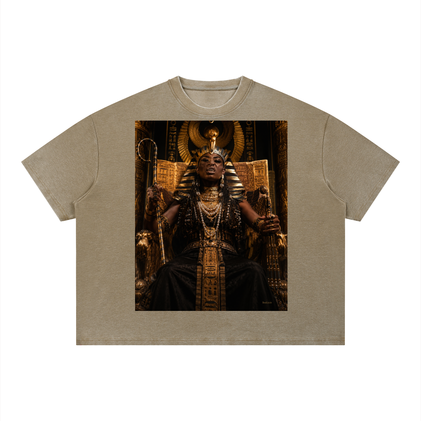 Unisex Vintage Wash Sunfade Boxy Waffle T-Shirt